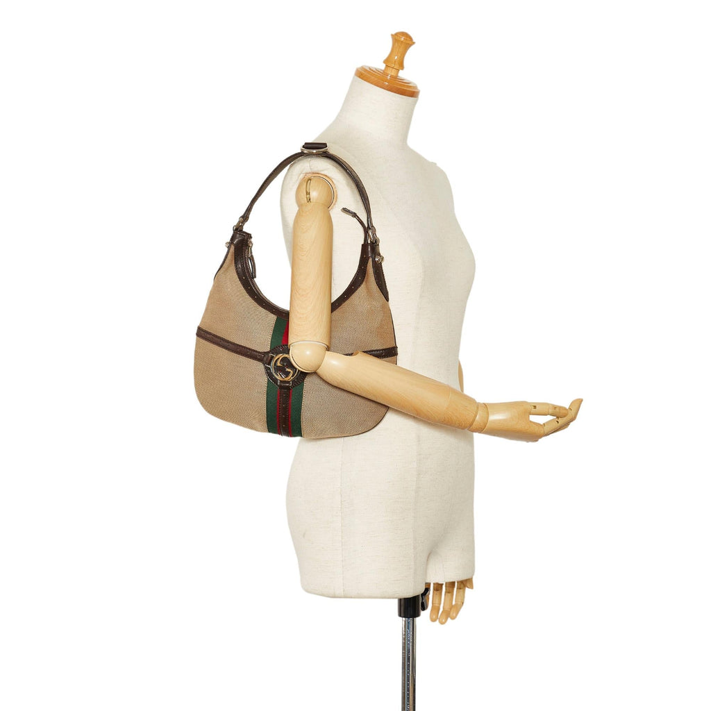 Gucci Reins Web Hobo (SHG-rDthGg)