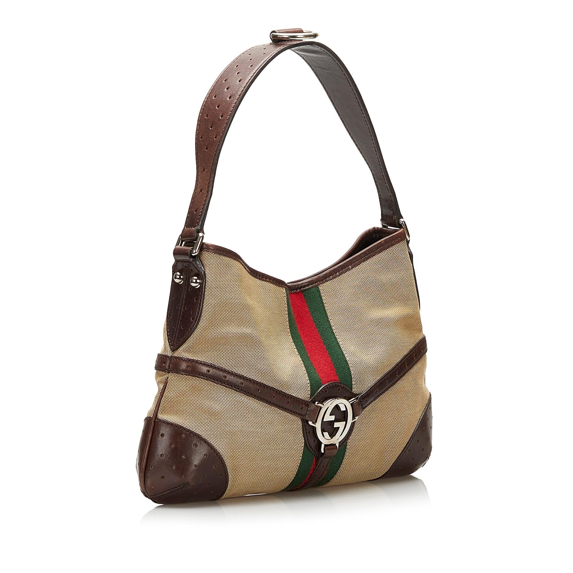 Gucci Reins Web Shoulder Bag (SHG-35499)