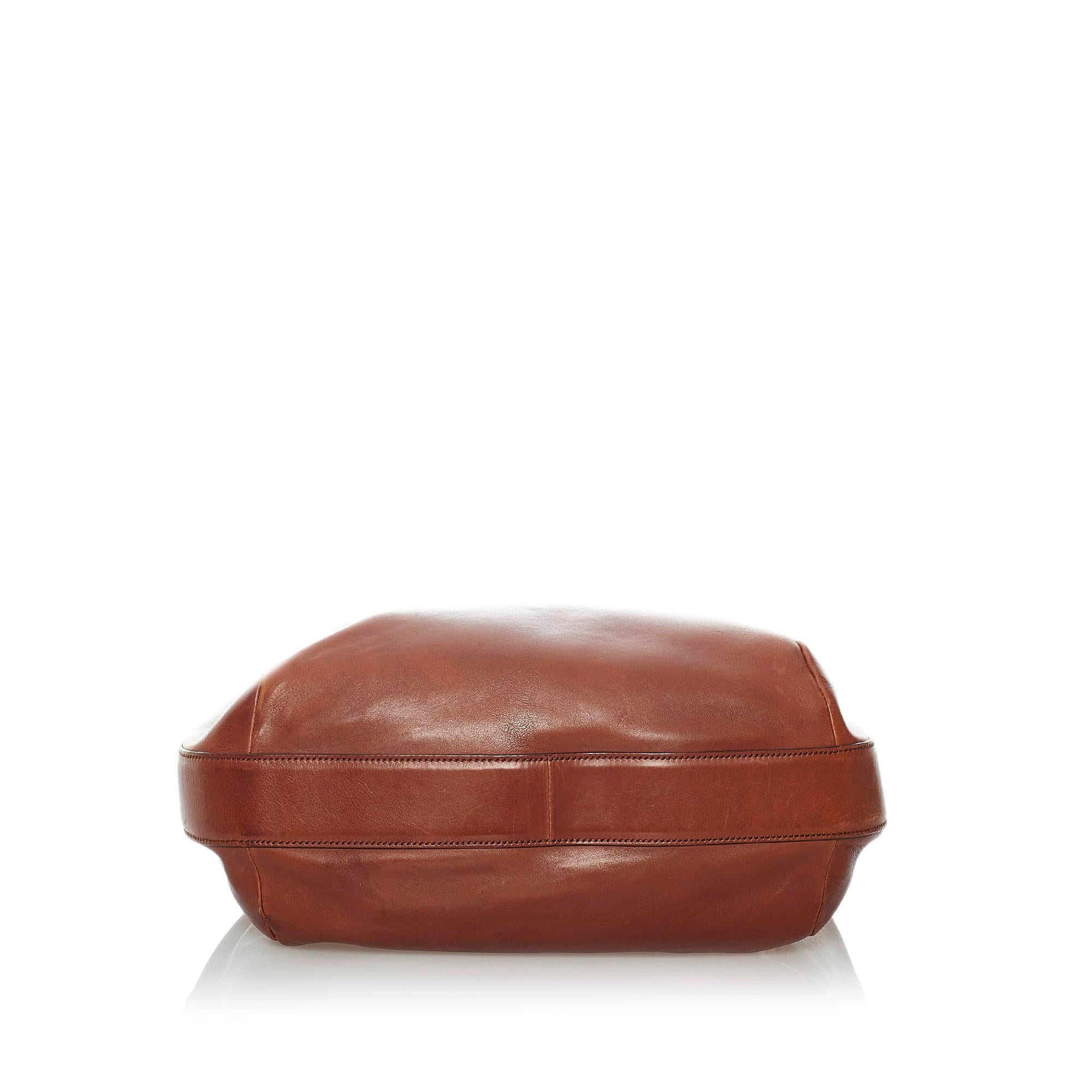 Gucci Ribot Horse-Head Leather Hobo Bag (SHG-30902)