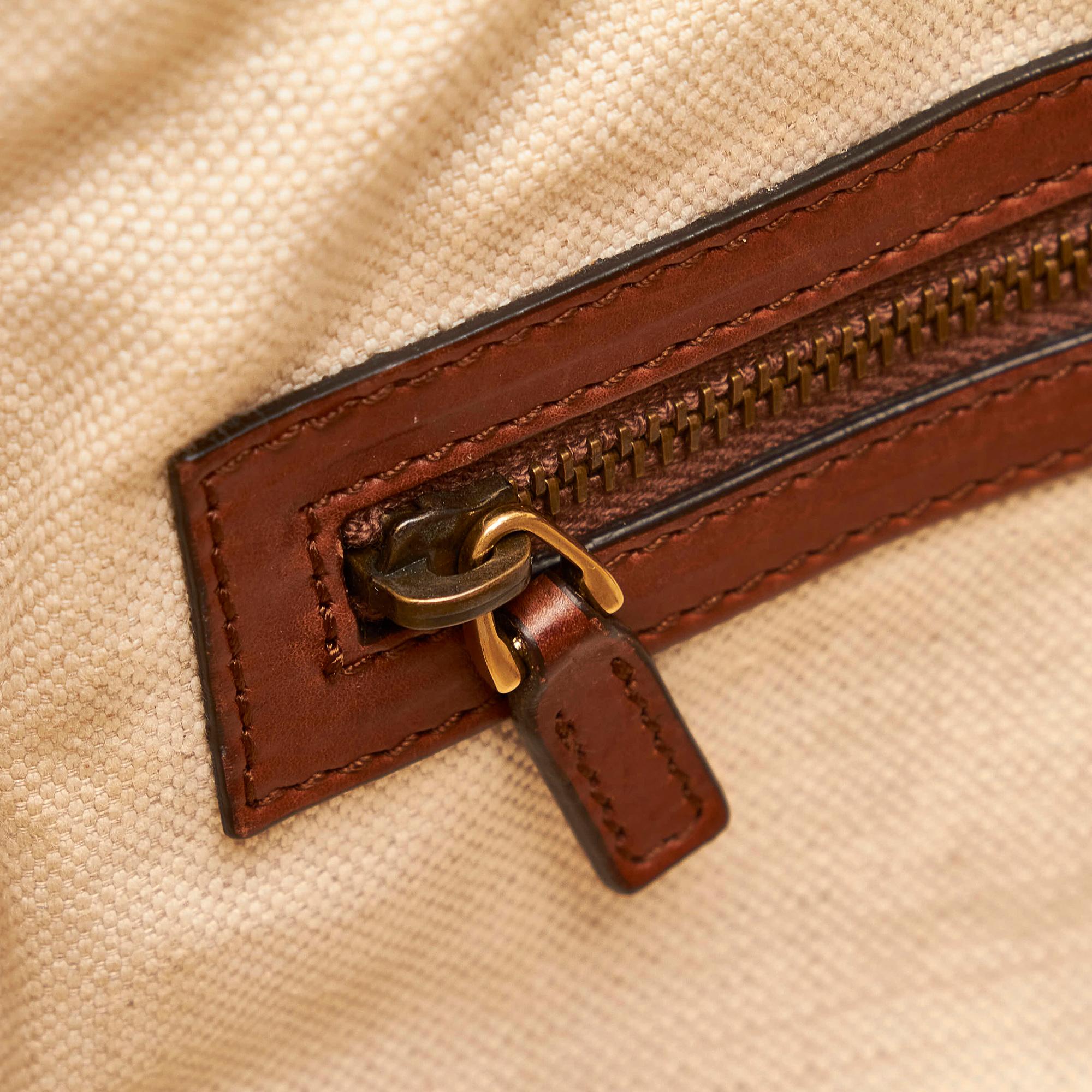 Gucci Ribot Horse-Head Leather Hobo Bag (SHG-30902)