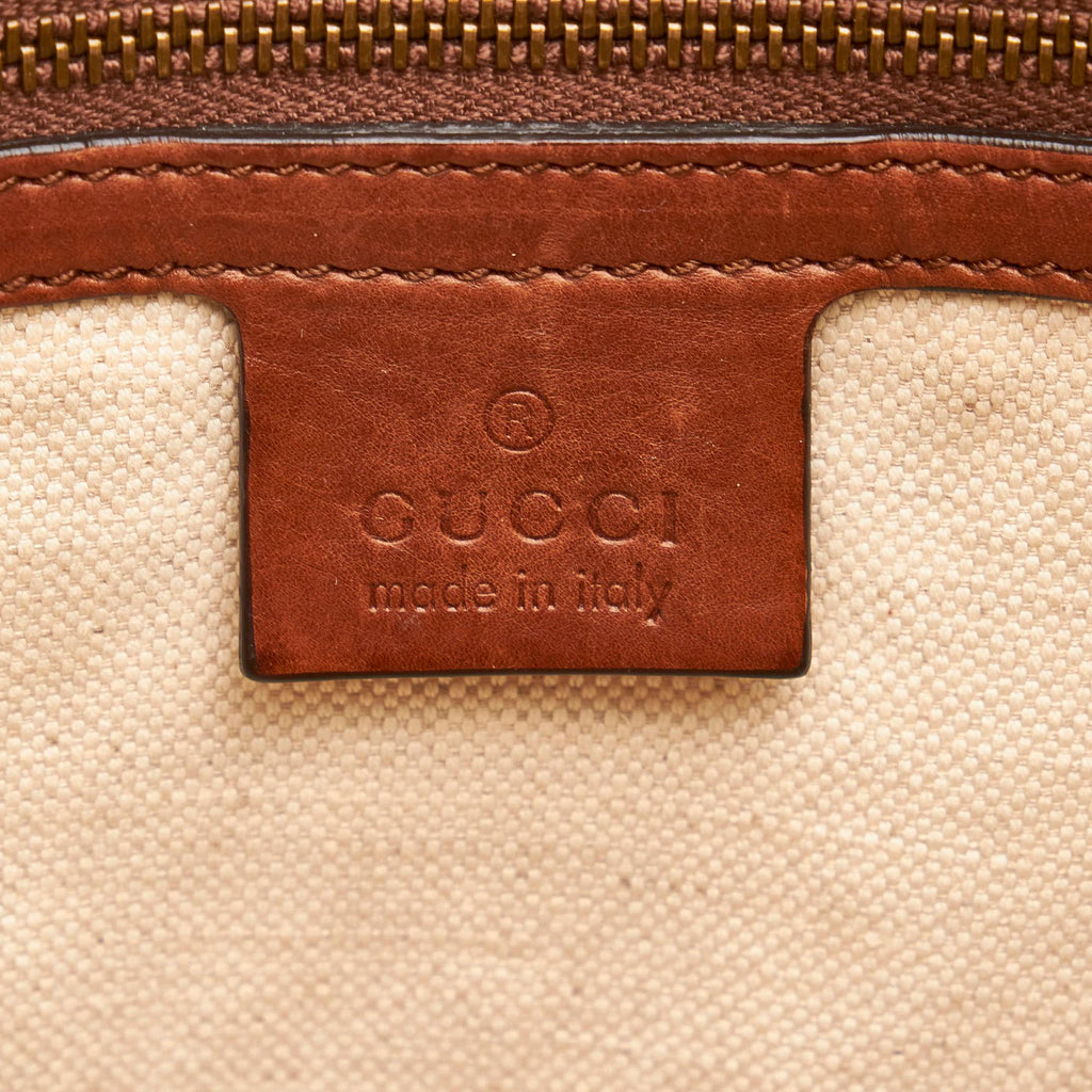 Gucci Ribot Horse-Head Leather Hobo Bag (SHG-30902)