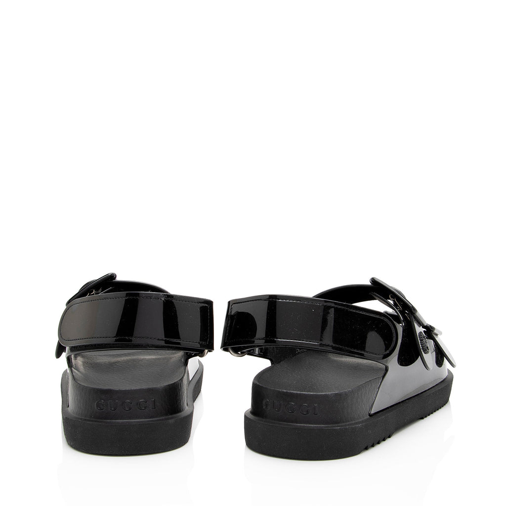 Gucci Rubber Double G Dad Sandals - Size 6 / 36 (SHF-5ZH23Q)