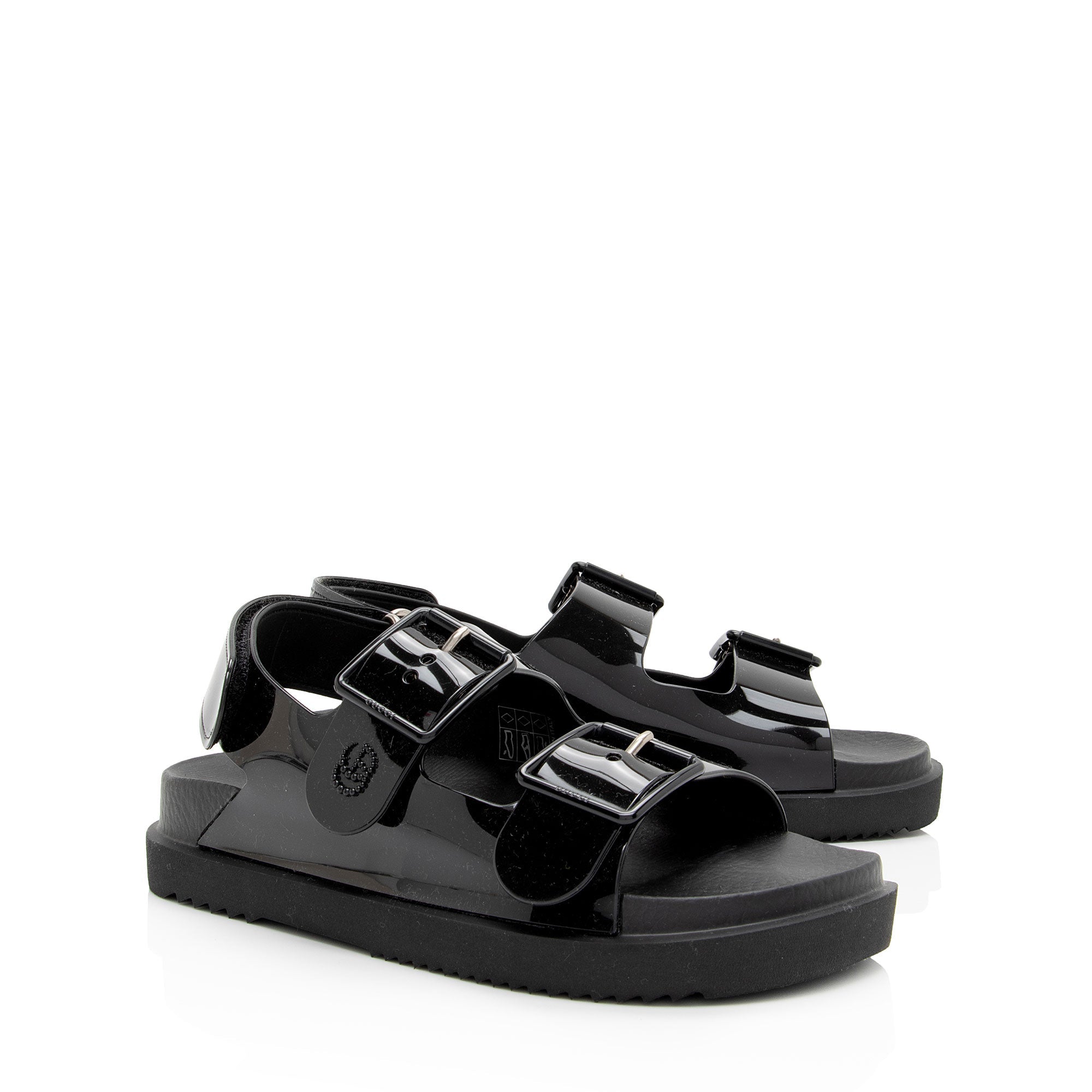 Gucci Rubber Double G Dad Sandals - Size 6 / 36 (SHF-5ZH23Q)