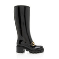 Gucci Rubber Horsebit Tall Boots - Size 7 / 37 (SHF-2lRdpB)