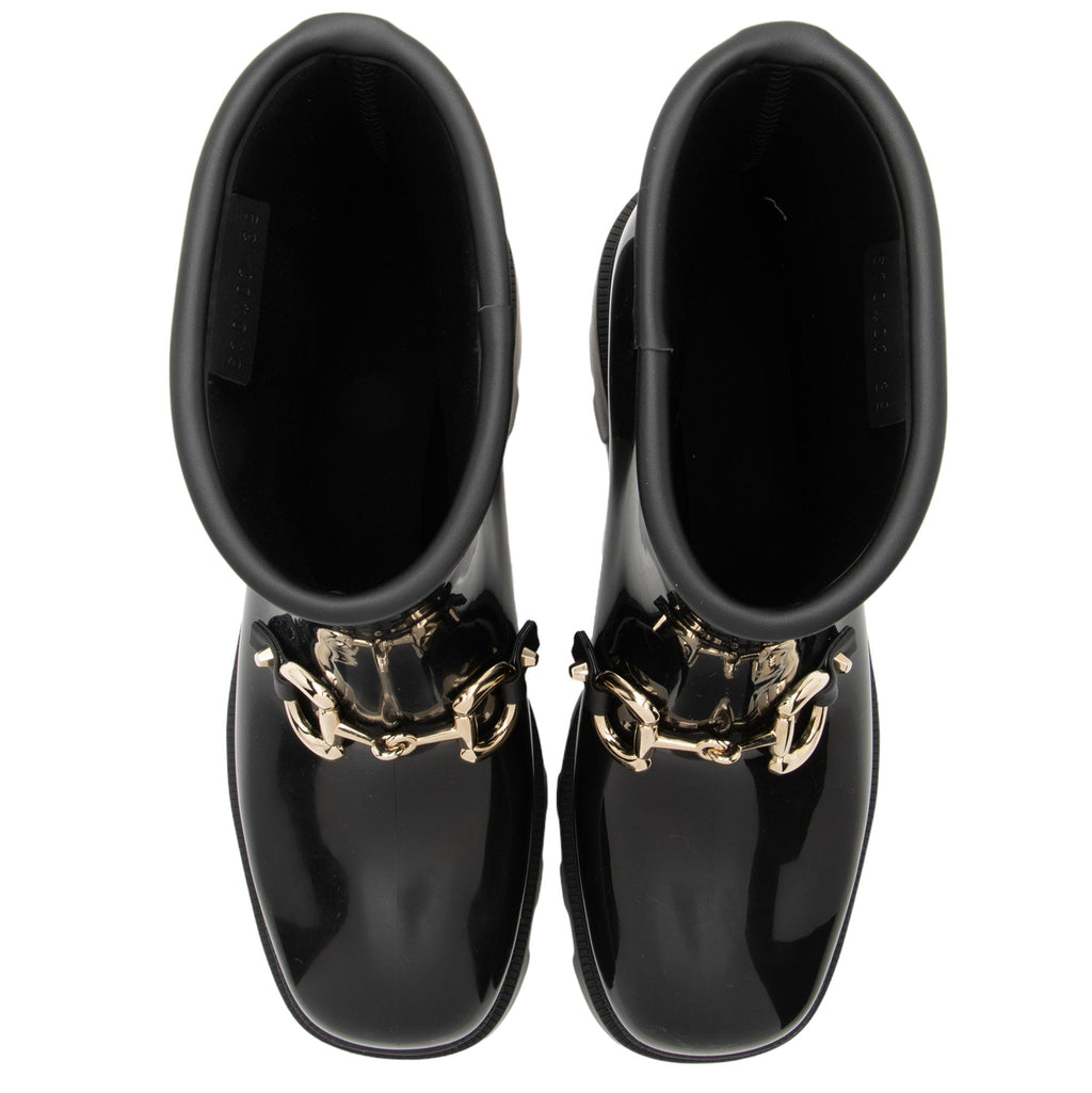 Gucci Rubber Horsebit Ankle Boots - Size 9 / 39 (SHF-PaT84U)