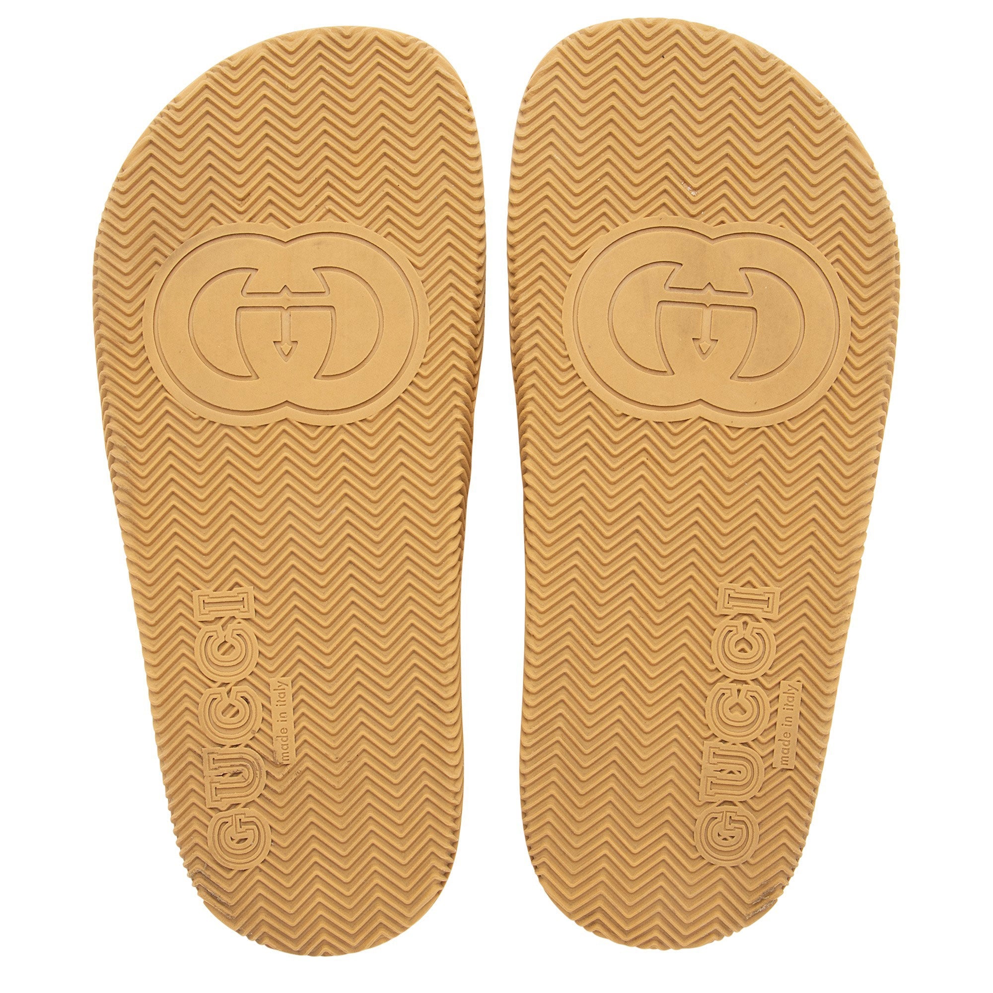 Gucci Rubber Interlocking G Slide Sandals - Size 6 / 36