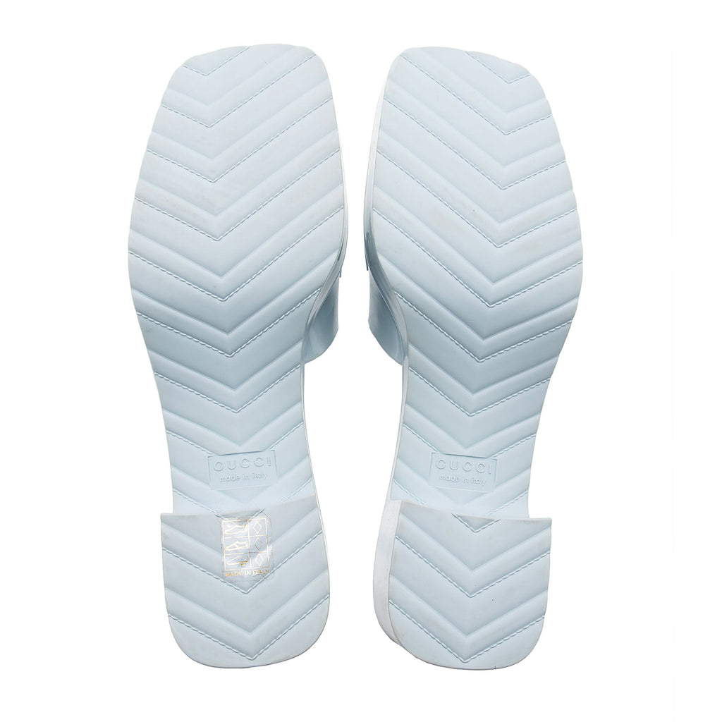 Gucci Rubber Slide Sandals - Size 10 / 40 (SHF-fylyXz)