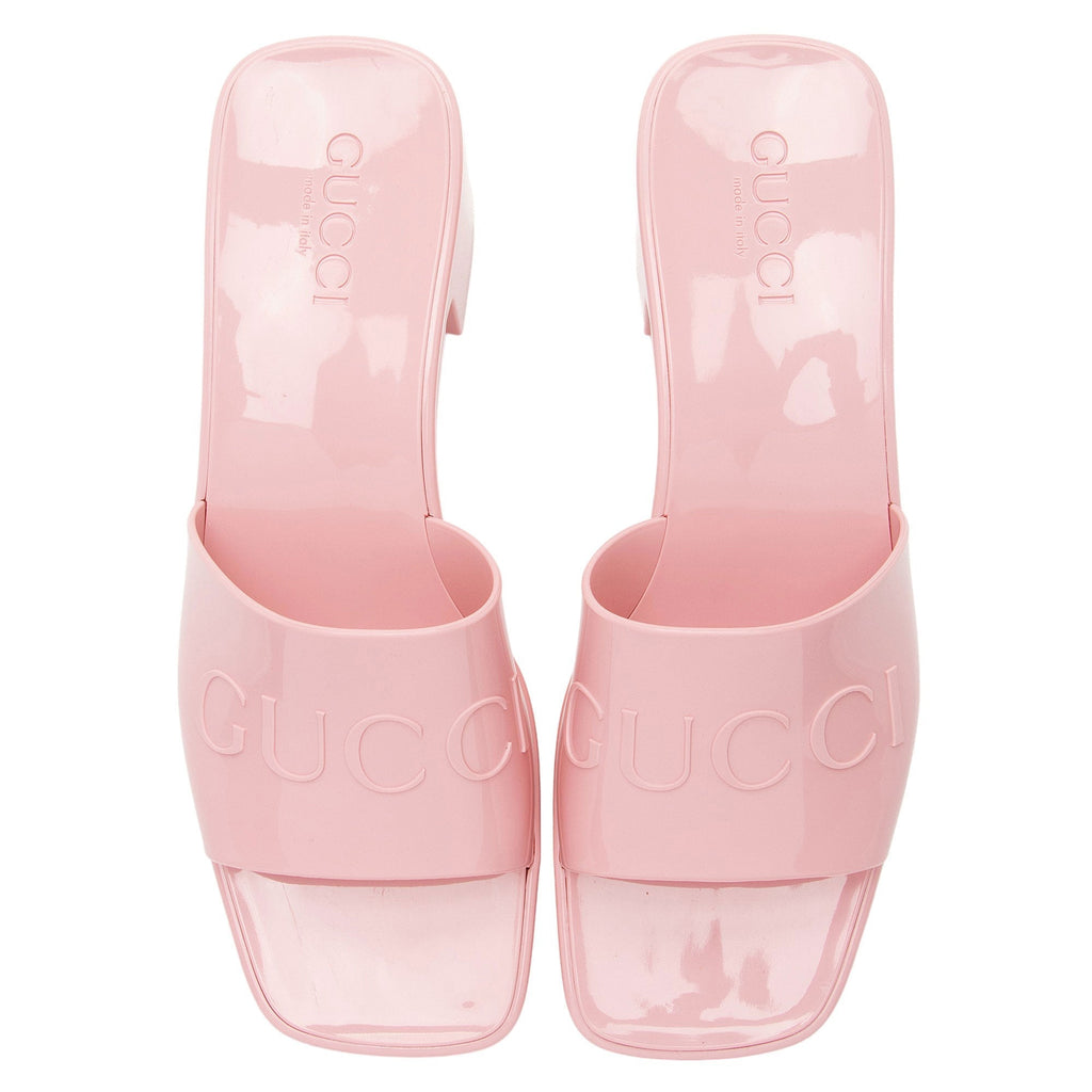 Gucci Rubber Slide Sandals - Size 8 / 38 (SHF-QqWmfI)