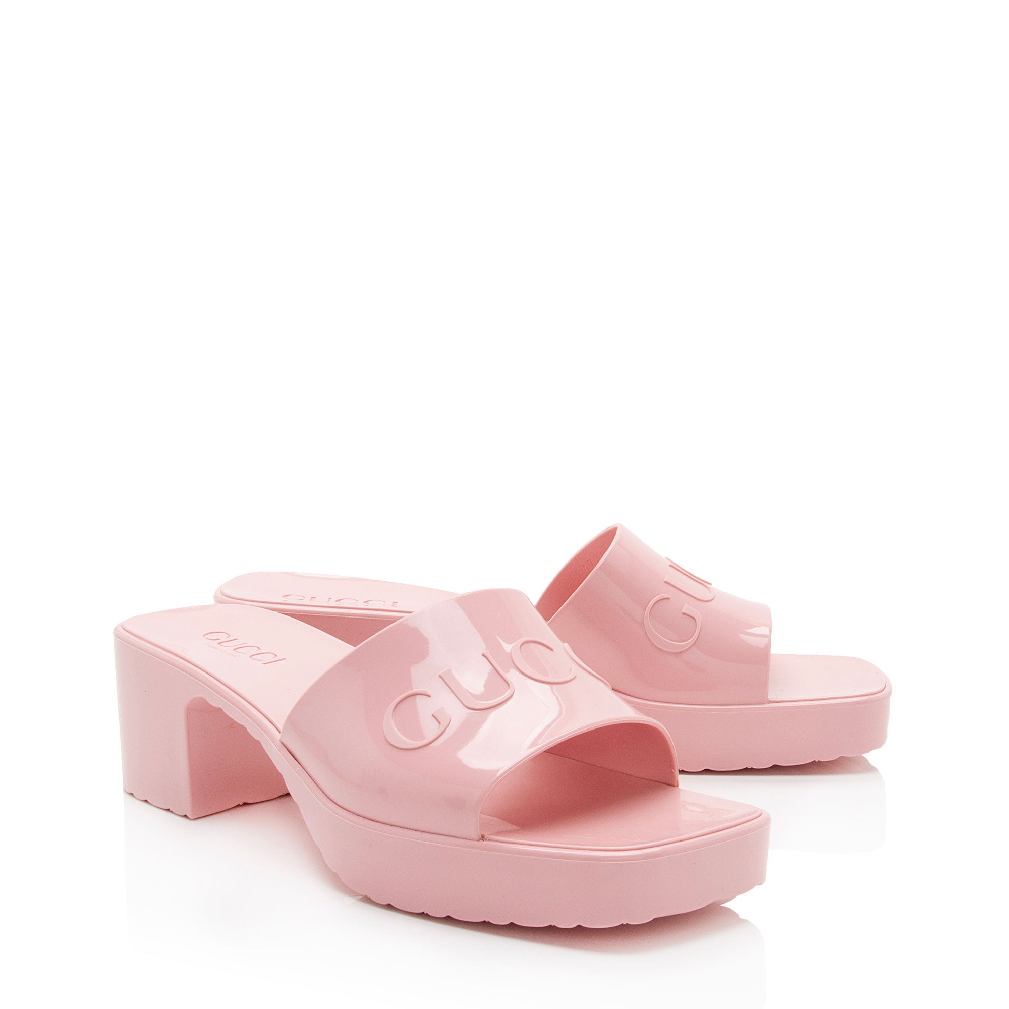 Gucci Rubber Slide Sandals - Size 8 / 38 (SHF-QqWmfI)