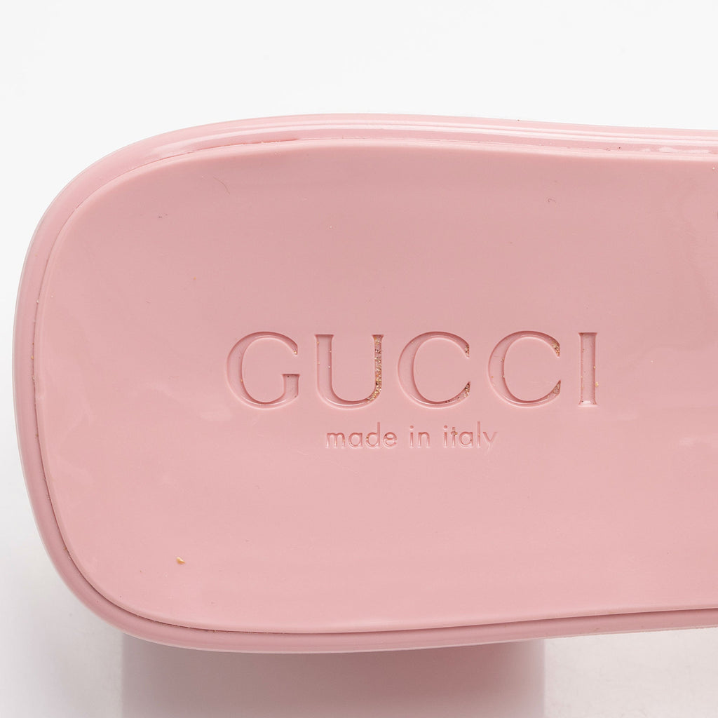 Gucci Rubber Slide Sandals - Size 8 / 38 (SHF-3JiCXP)