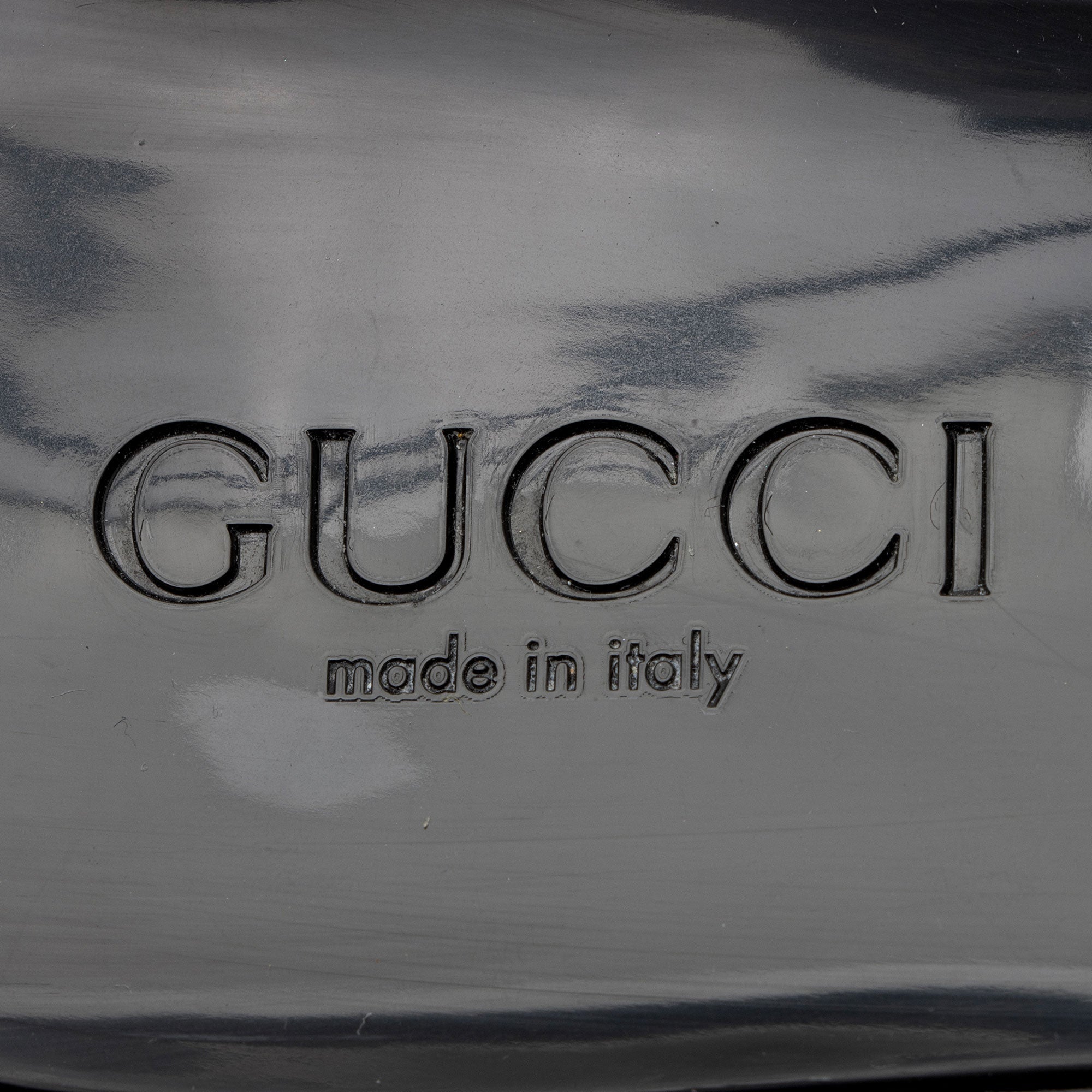 Gucci Rubber Slide Sandals - Size 8 / 38