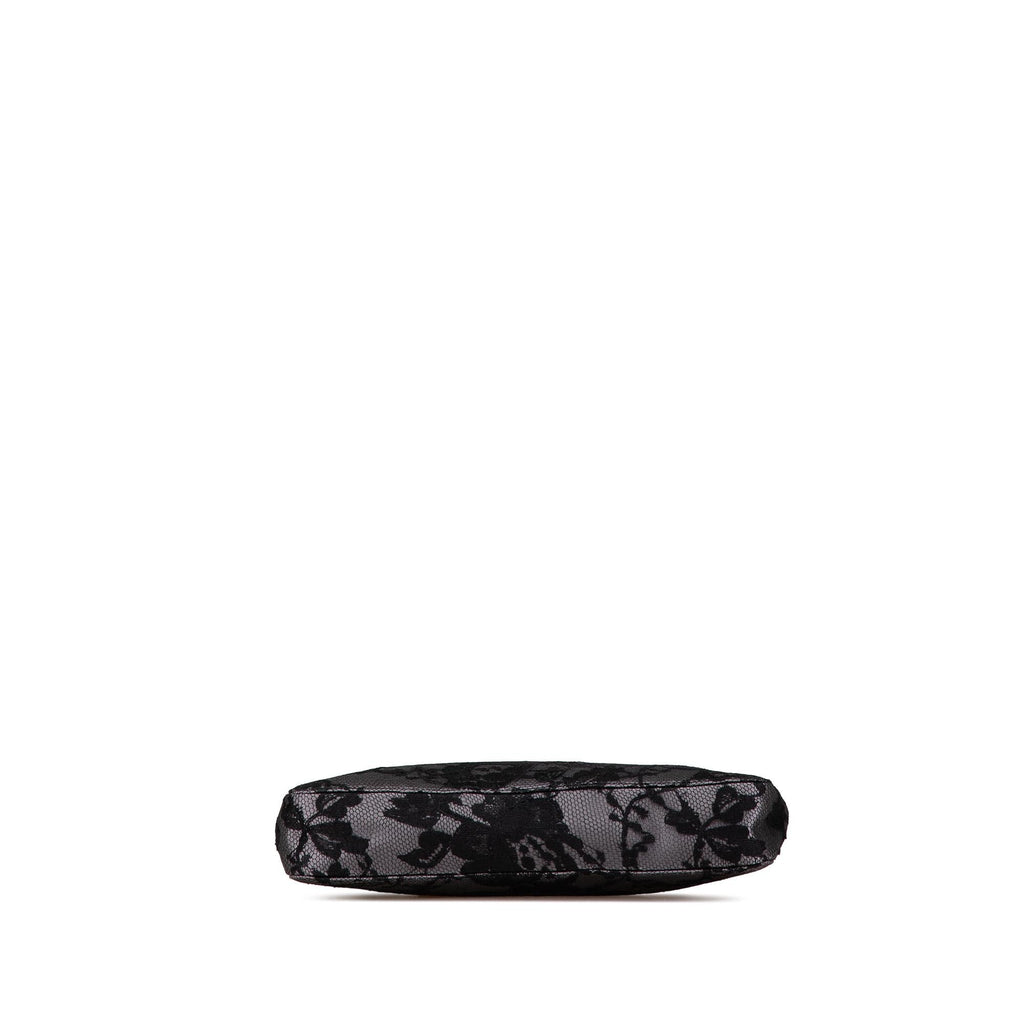 Gucci Satin Floral Lace Shoulder Bag