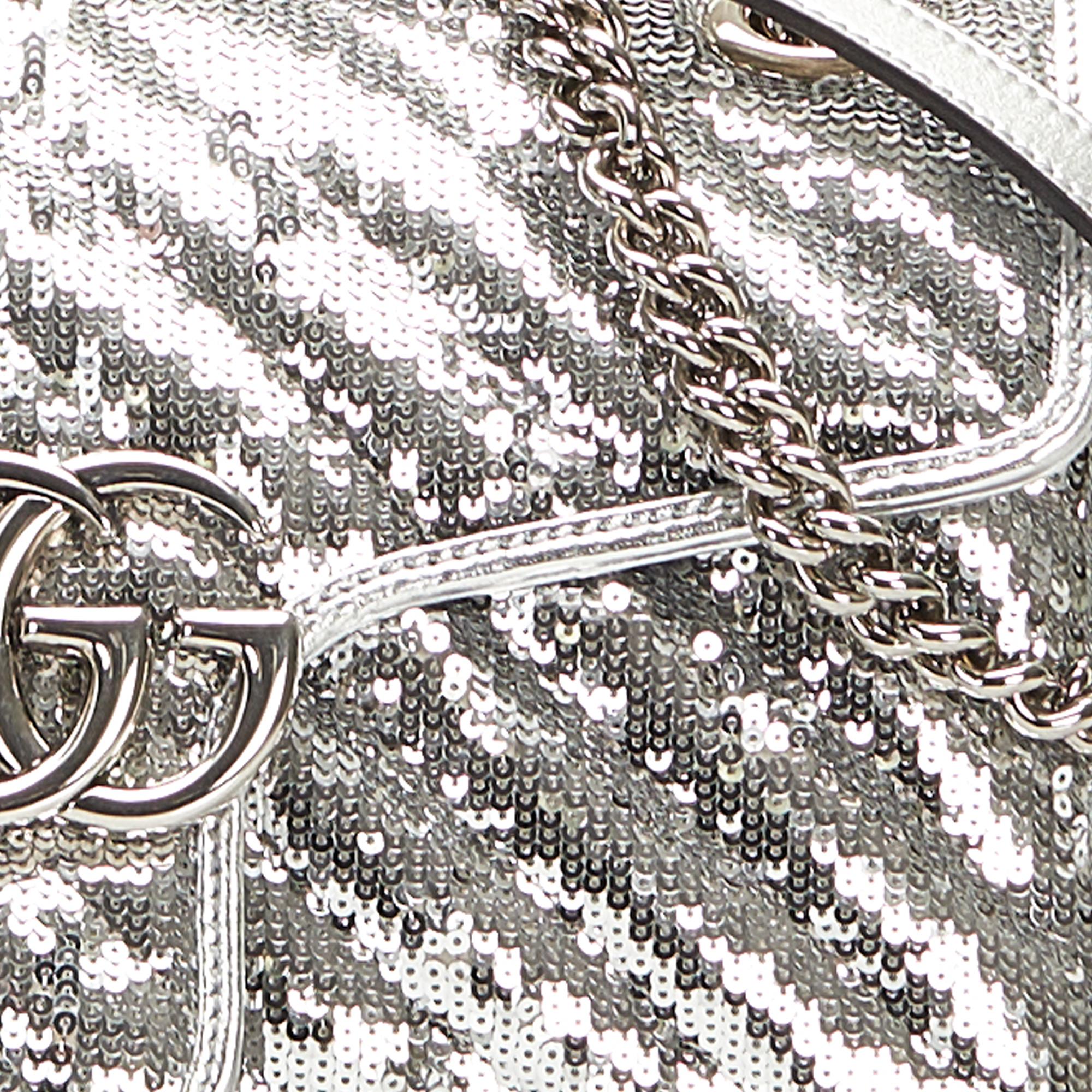 Gucci Sequin GG Marmont Small Matelasse (SHG-m1iJSq)