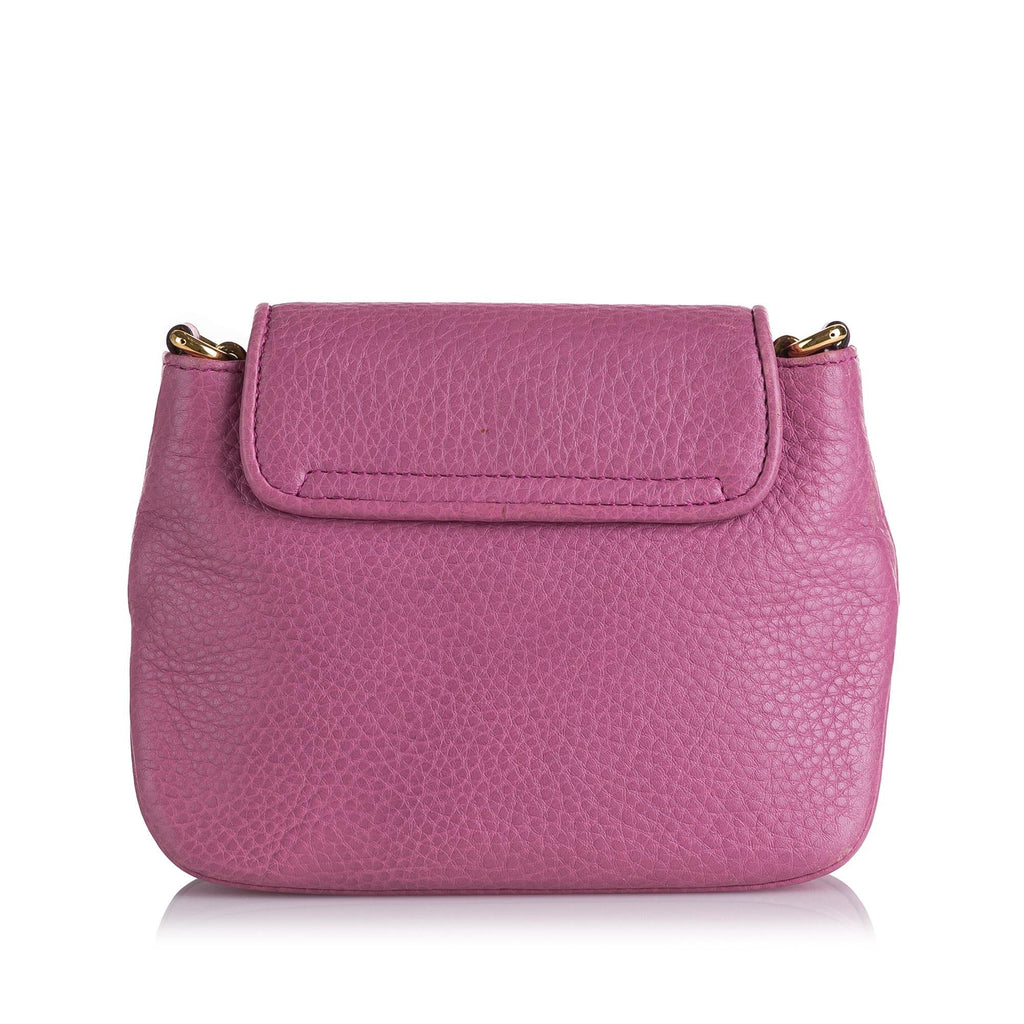 Gucci Small 1973 Leather Chain Crossbody bag (SHG-36049)