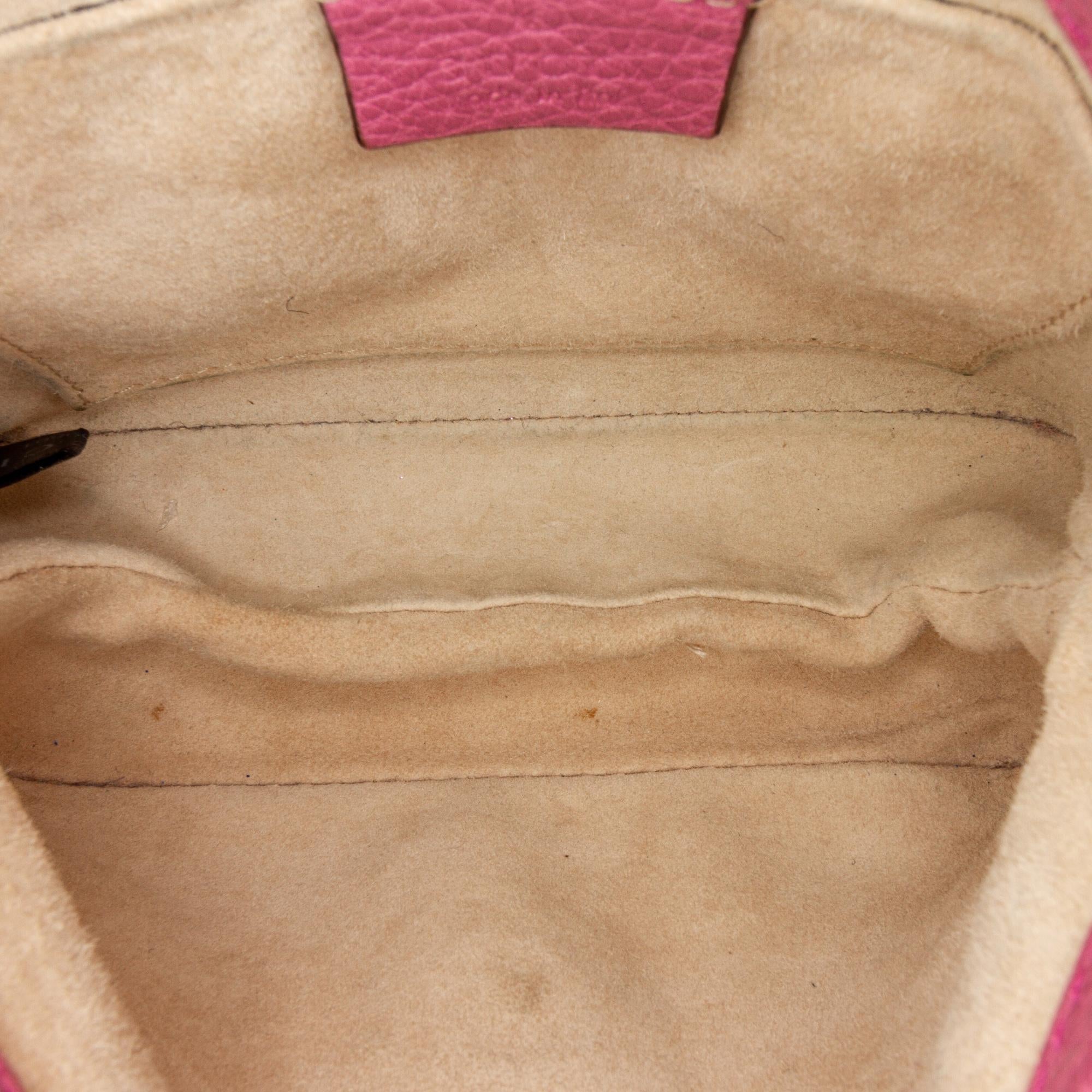 Gucci Small 1973 Leather Chain Crossbody bag (SHG-36049)