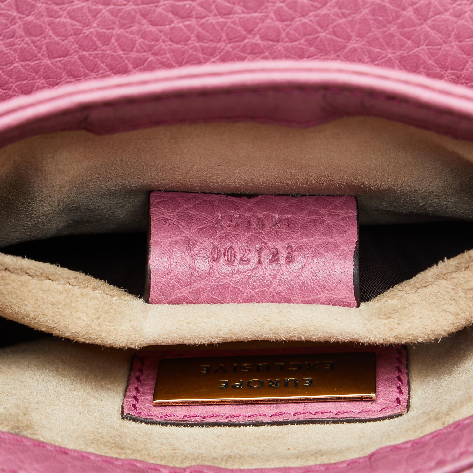 Gucci Small 1973 Leather Chain Crossbody bag (SHG-3UqCpK)