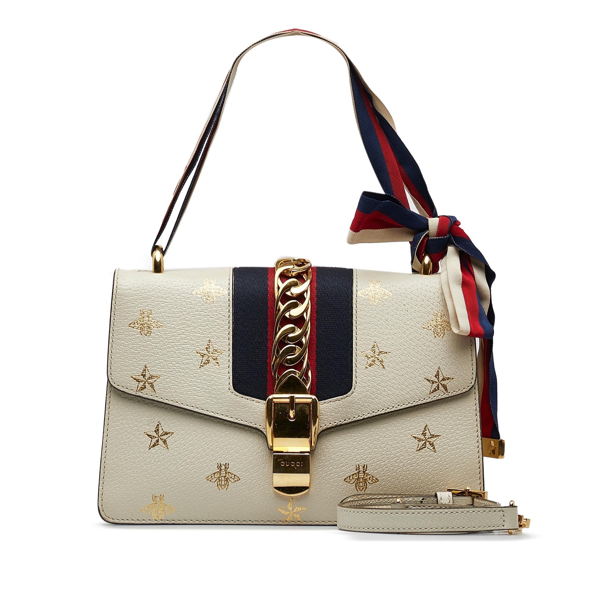 Gucci Small Bee Star Sylvie Crossbody (SHG-WlqOsn)