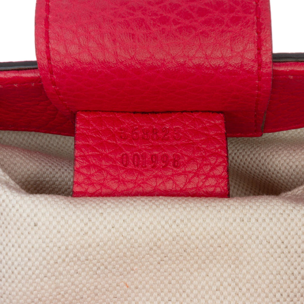 Gucci Small Bicolor Calfskin Bamboo Shopper Satchel