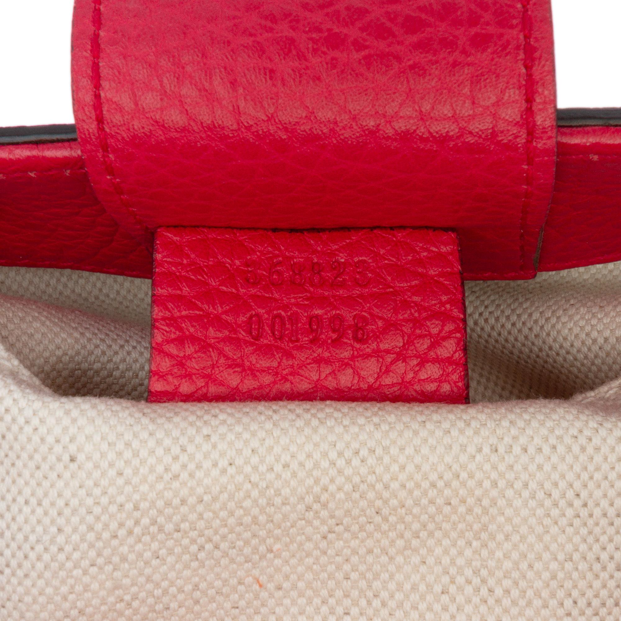 Gucci Small Bicolor Calfskin Bamboo Shopper Satchel