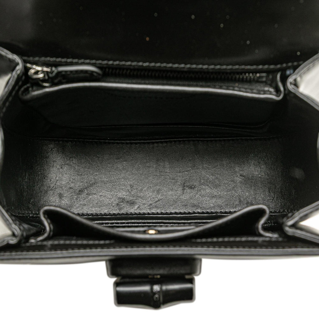 Gucci Small Calfskin 1947 Bamboo Top Handle Bag