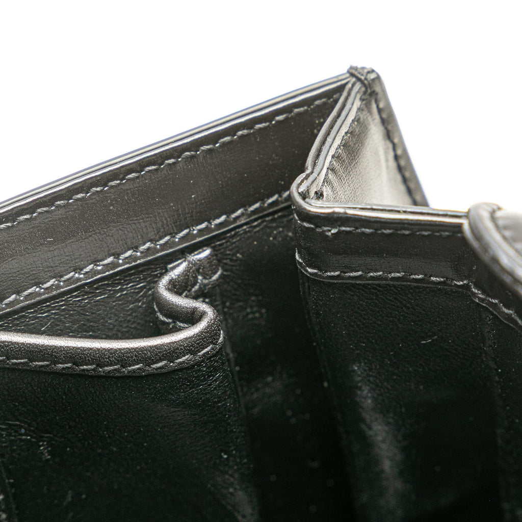Gucci Small Calfskin 1947 Bamboo Top Handle Bag