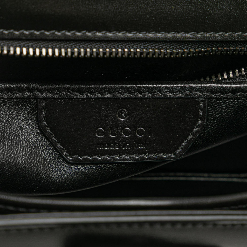 Gucci Small Calfskin 1947 Bamboo Top Handle Bag