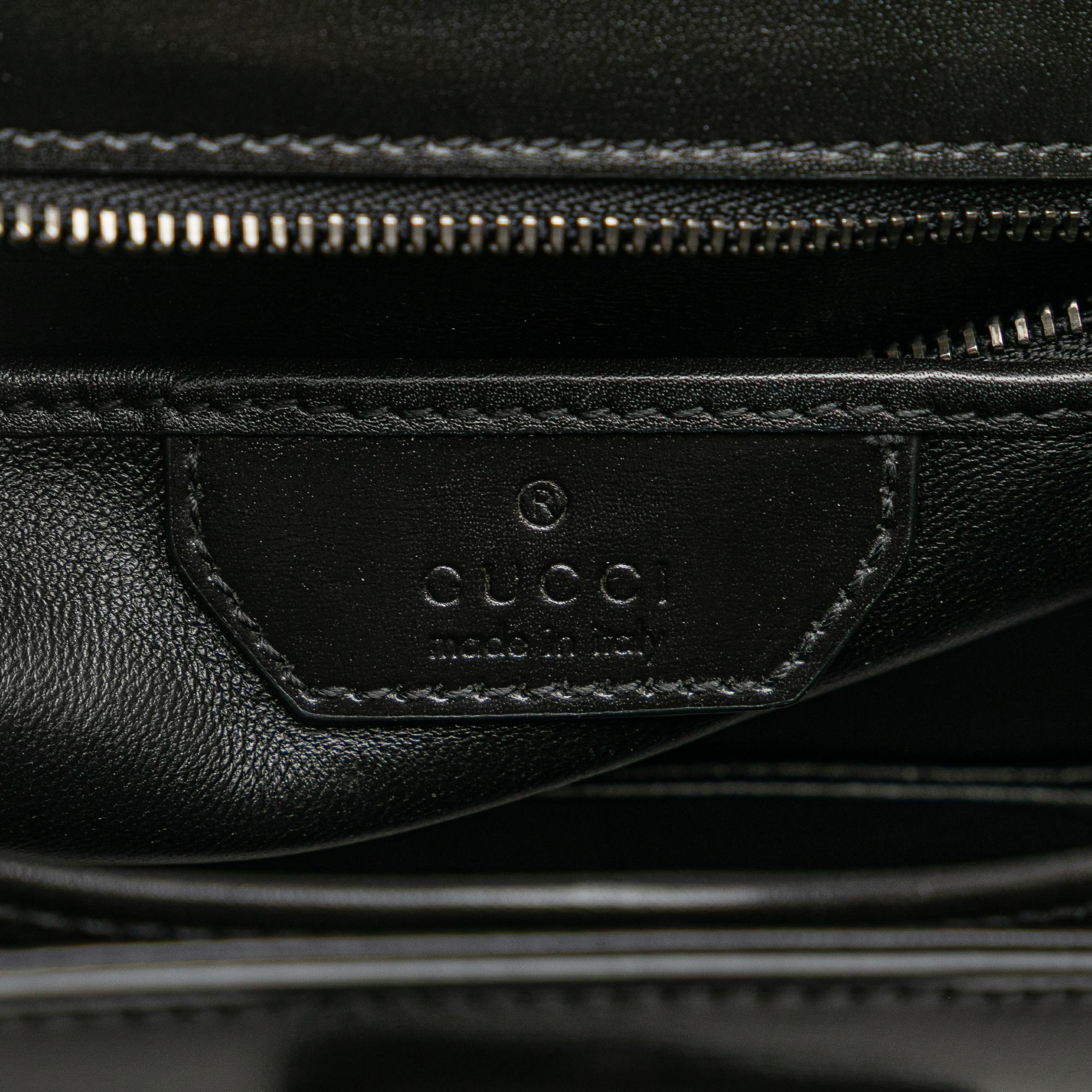 Gucci Small Calfskin 1947 Bamboo Top Handle Bag