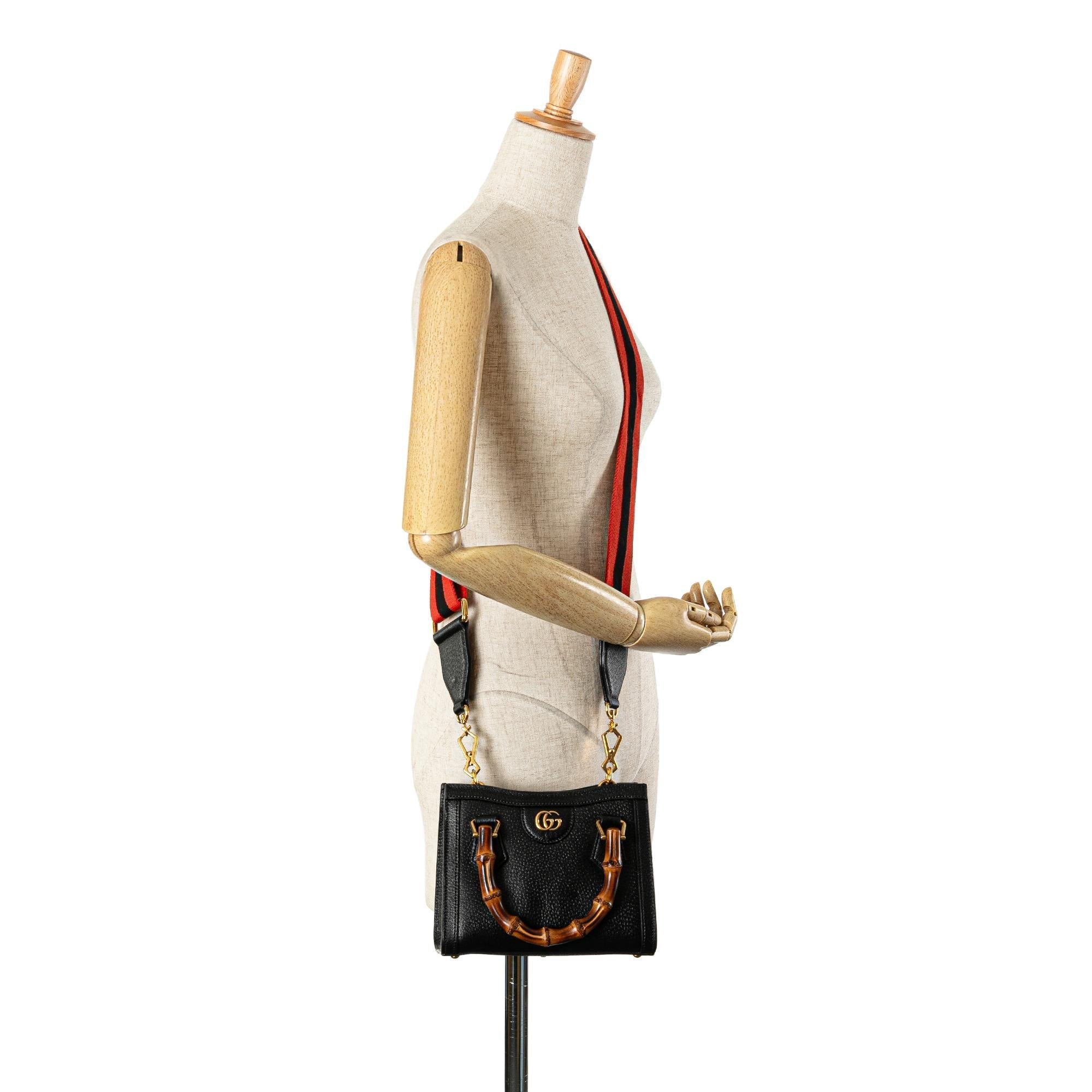 Gucci Small Calfskin Bamboo Diana Satchel