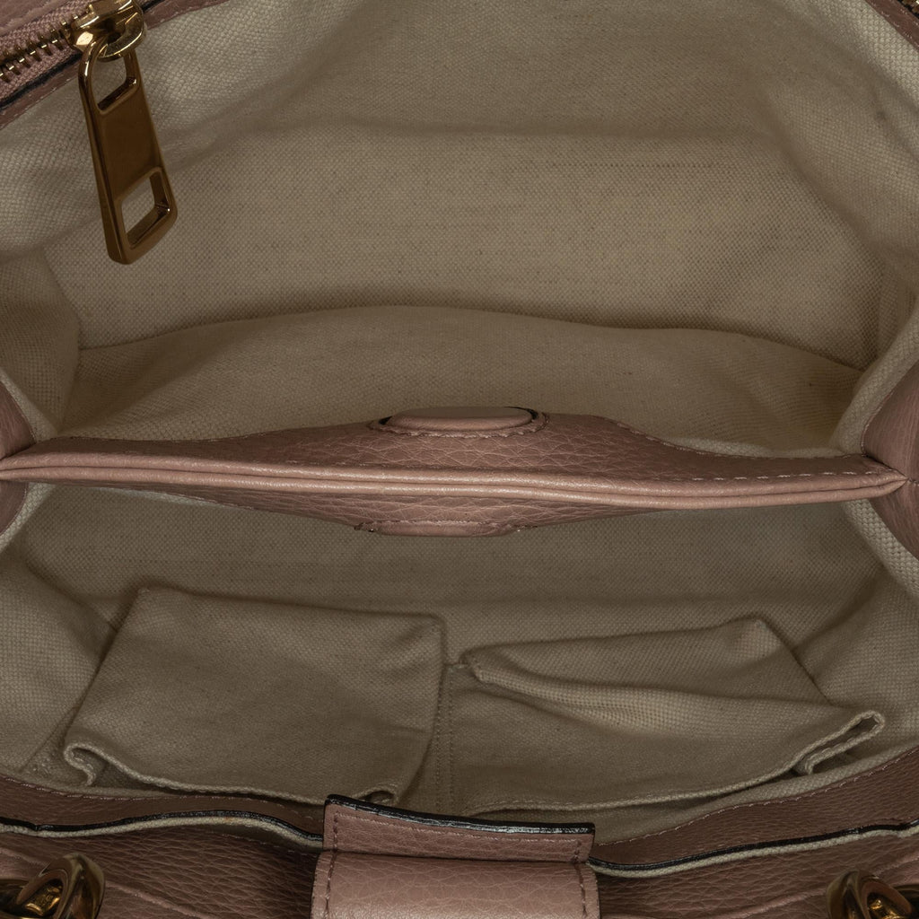 Gucci Small Calfskin Bamboo Shopper Satchel (SHG-4FXiMK)