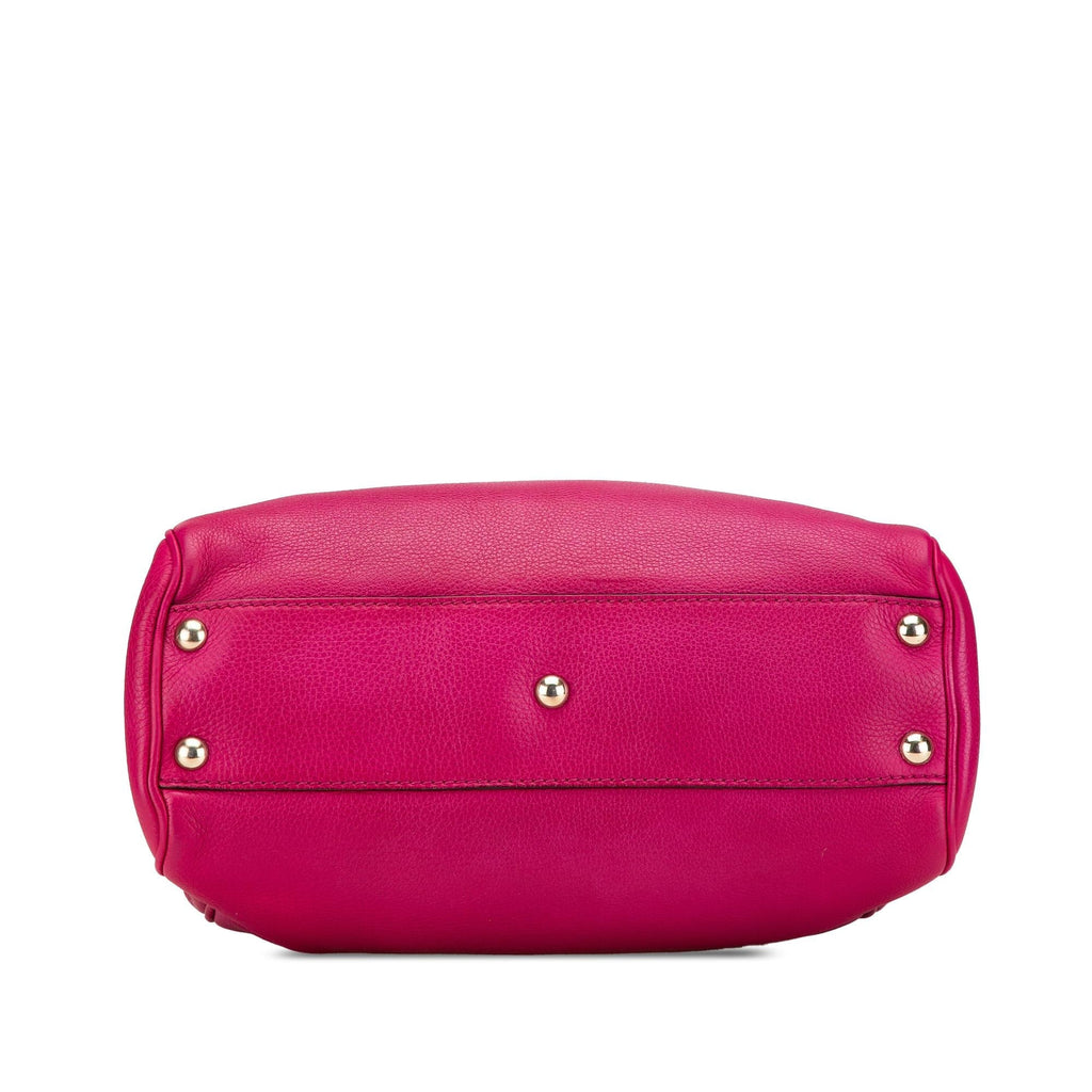 Gucci Small Calfskin Bamboo Shopper Satchel