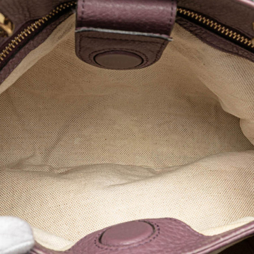 Gucci Small Calfskin Bamboo Shopper Satchel