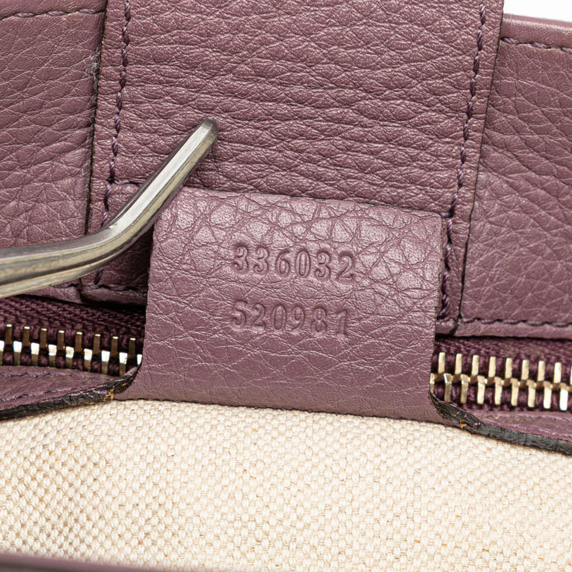 Gucci Small Calfskin Bamboo Shopper Satchel
