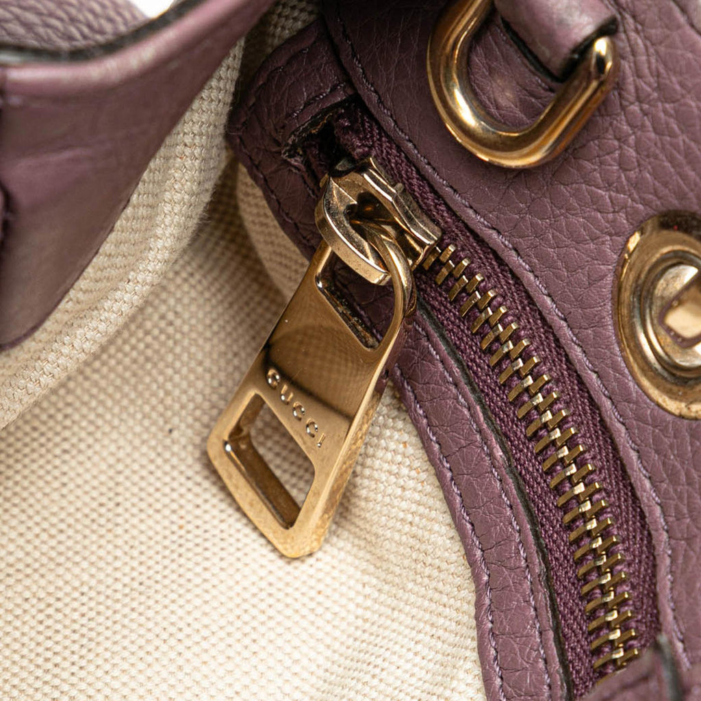 Gucci Small Calfskin Bamboo Shopper Satchel