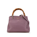 Gucci Small Calfskin Bamboo Shopper Satchel