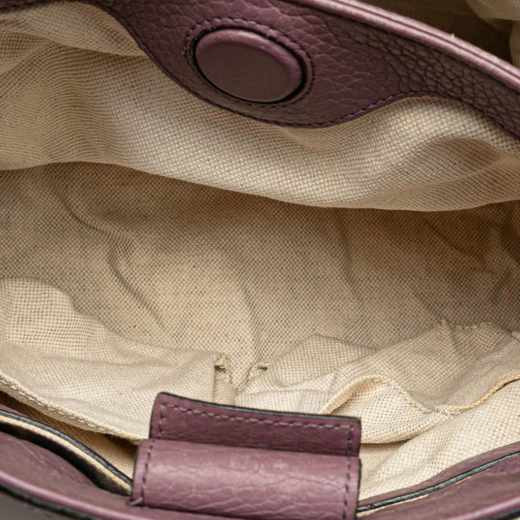Gucci Small Calfskin Bamboo Shopper Satchel