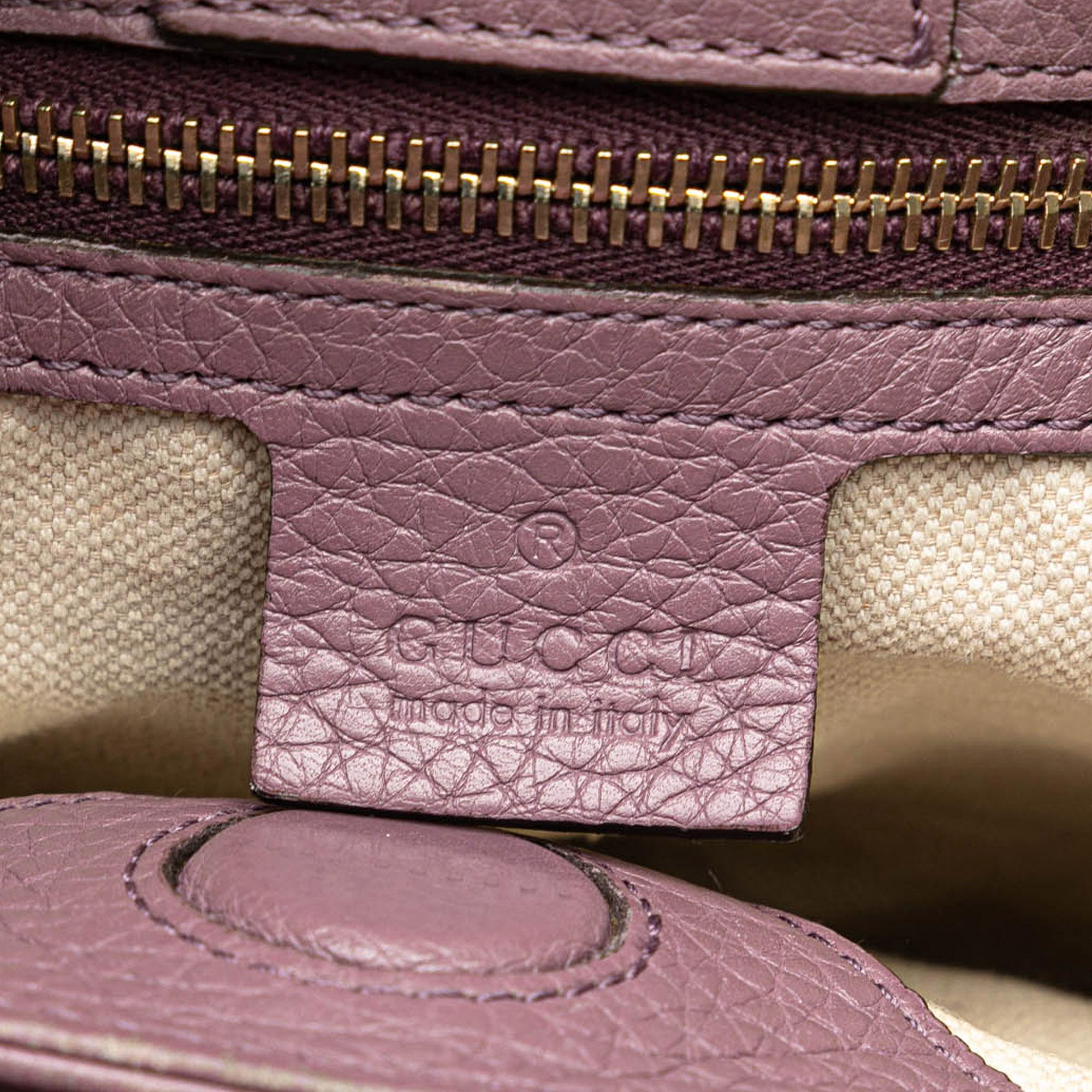 Gucci Small Calfskin Bamboo Shopper Satchel