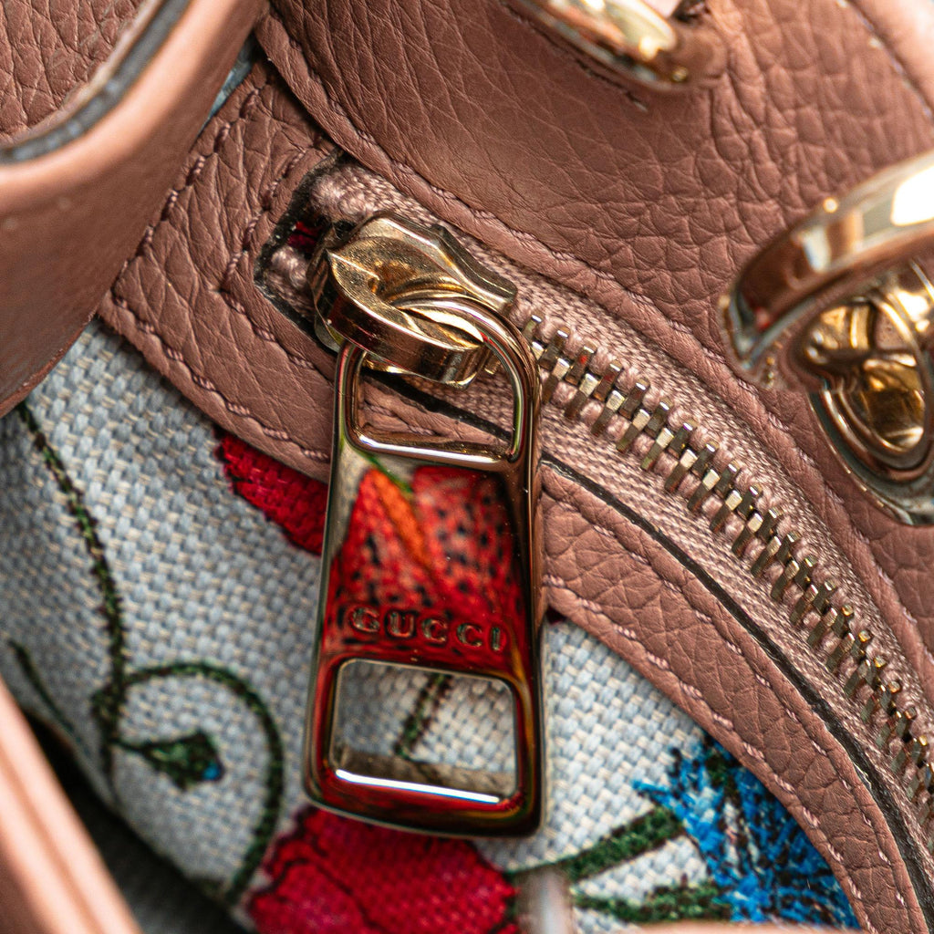 Gucci Small Calfskin Bamboo Shopper Satchel