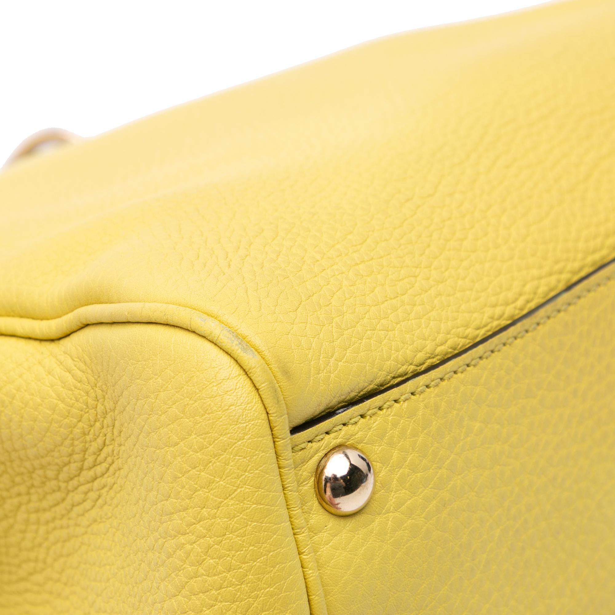 Gucci Small Calfskin Bamboo Shopper Satchel