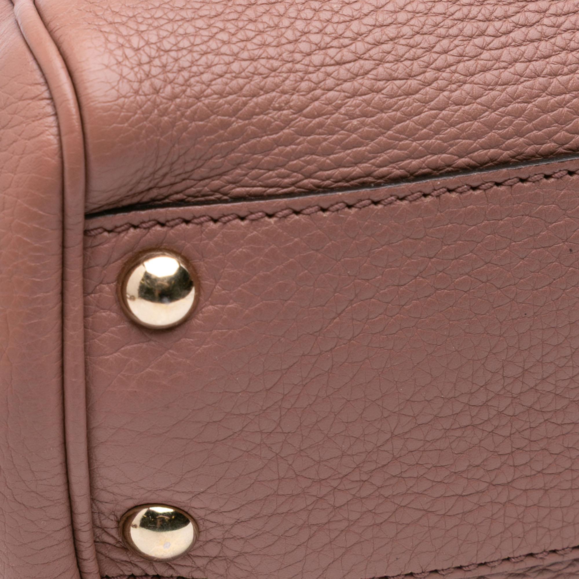 Gucci Small Calfskin Bamboo Shopper Satchel