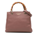 Gucci Small Calfskin Bamboo Shopper Satchel