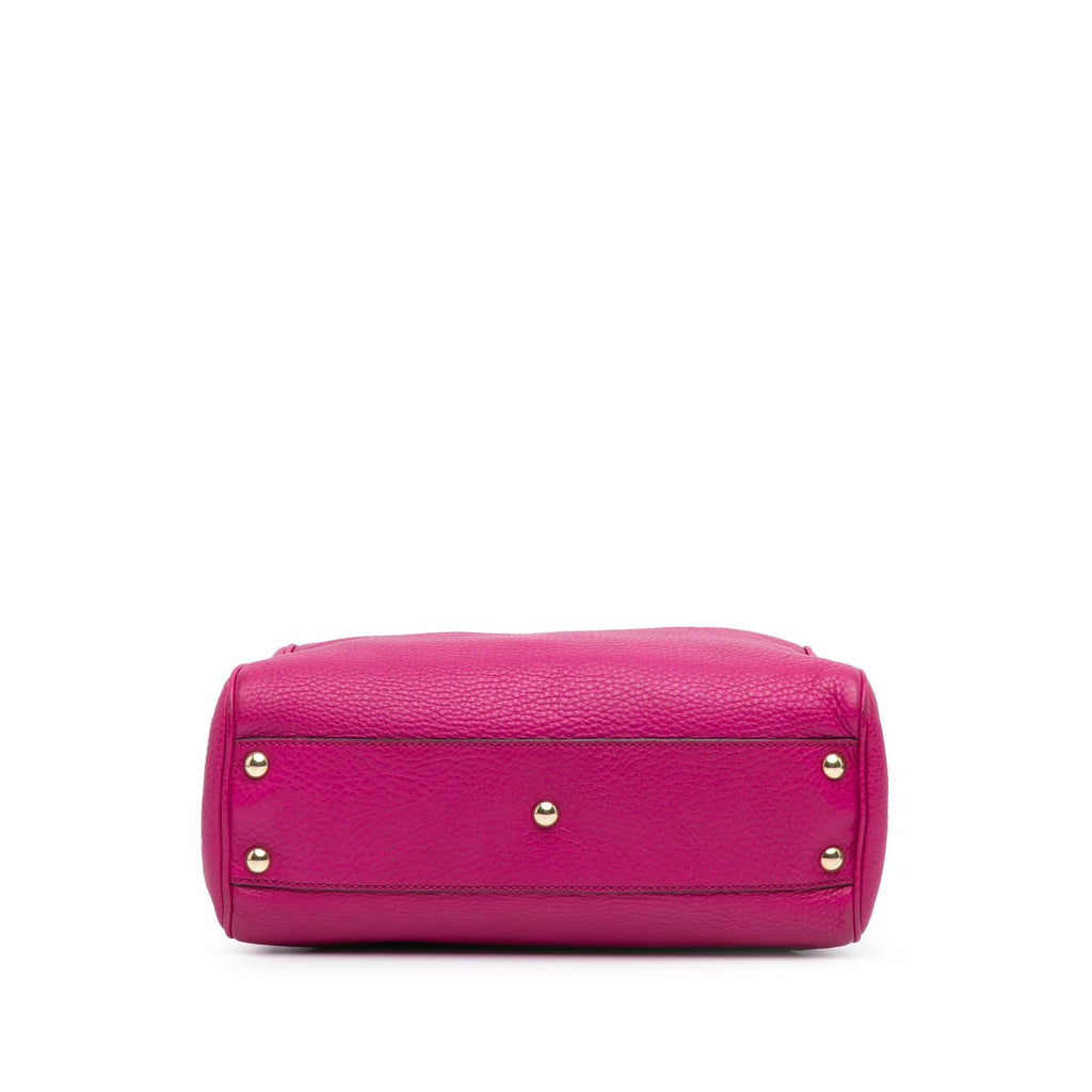 Gucci Small Calfskin Bamboo Shopper Satchel