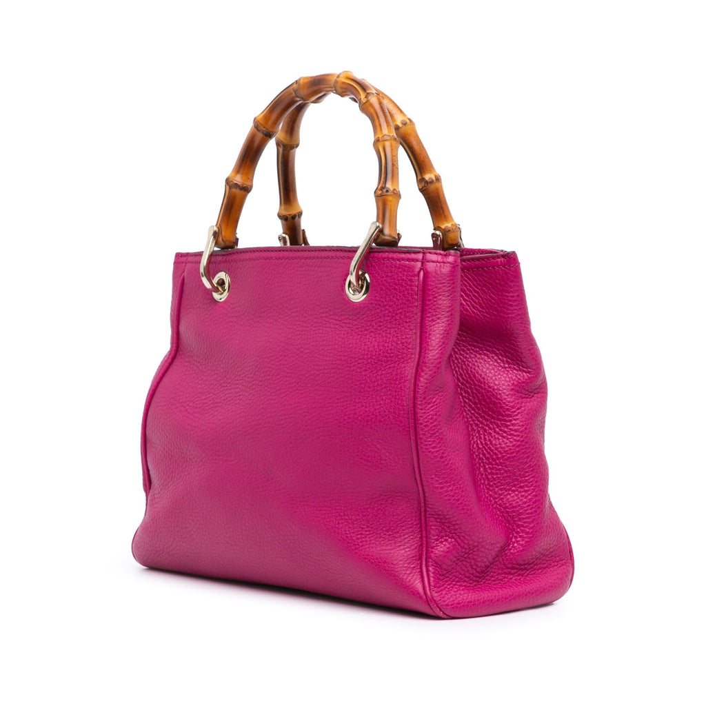 Gucci Small Calfskin Bamboo Shopper Satchel