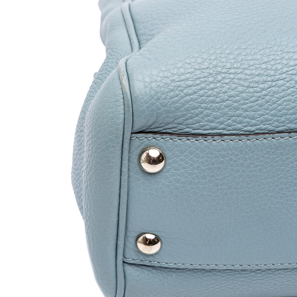 Gucci Small Calfskin Bamboo Shopper Satchel