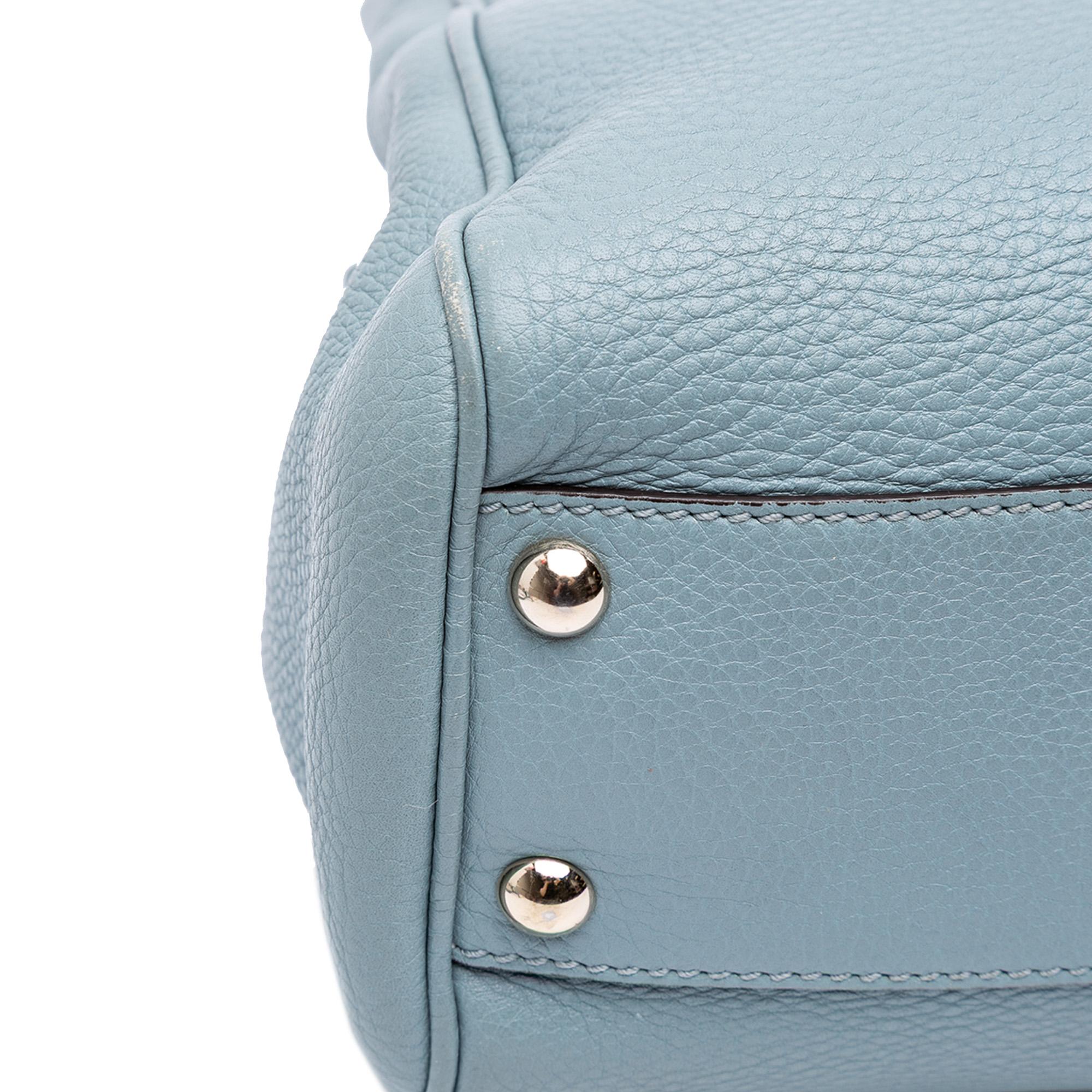 Gucci Small Calfskin Bamboo Shopper Satchel