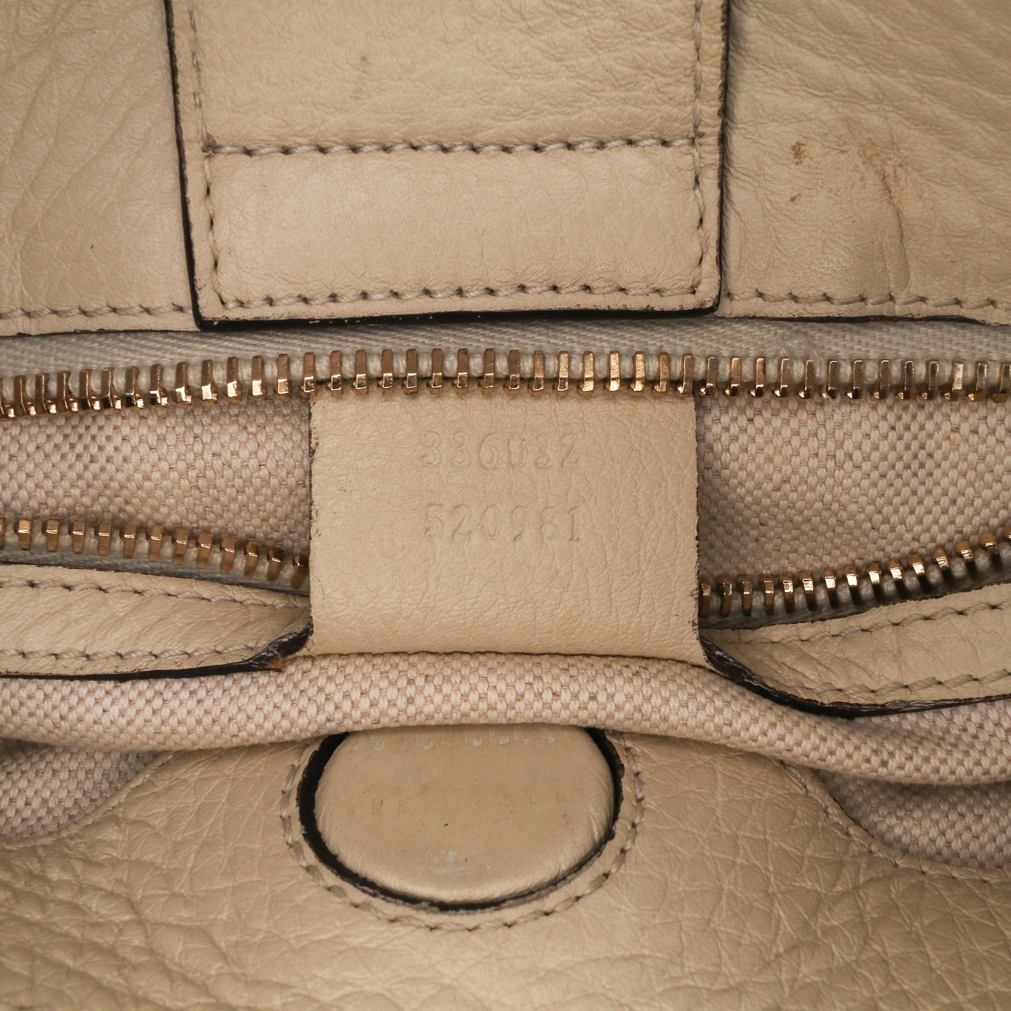 Gucci Small Calfskin Bamboo Shopper Satchel