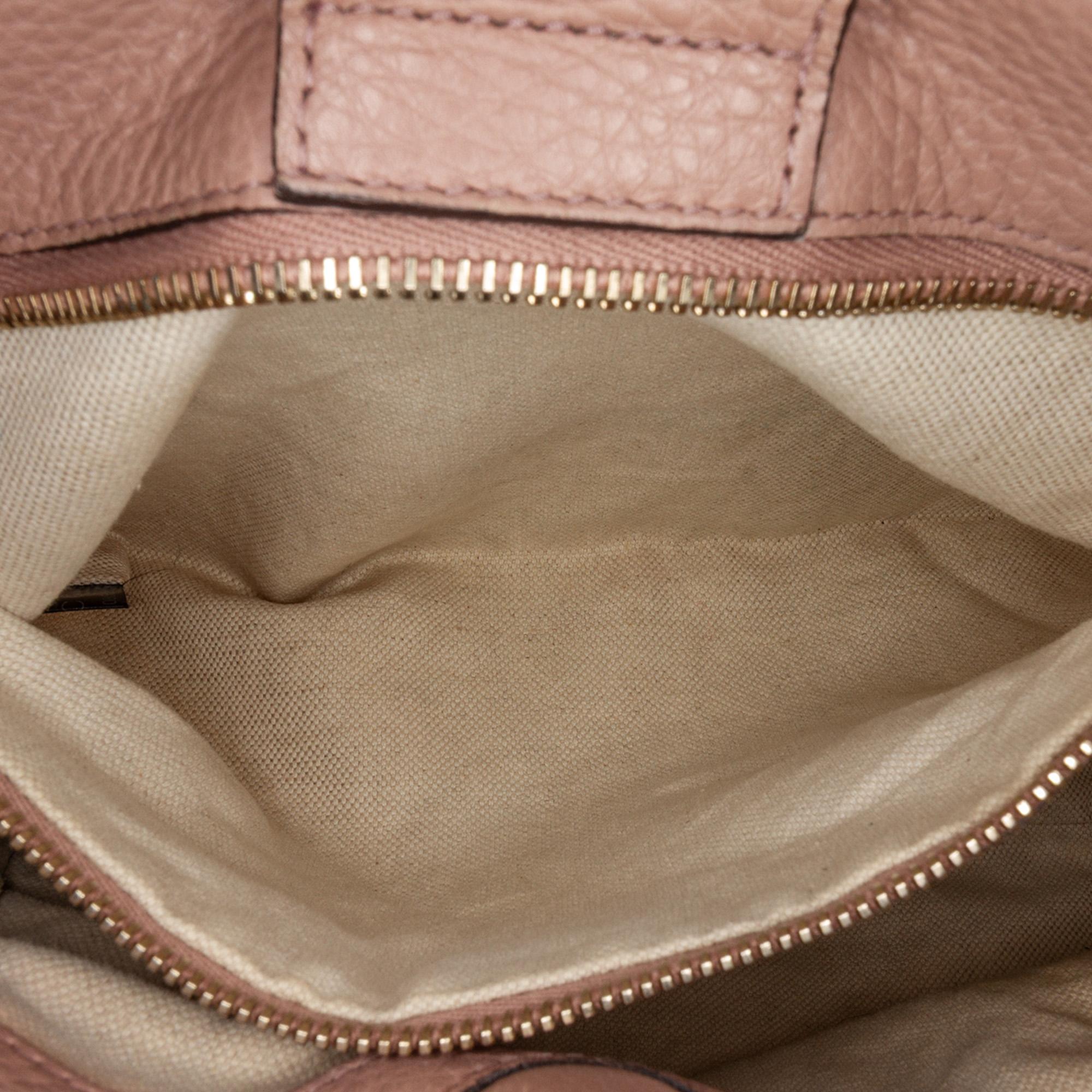 Gucci Small Calfskin Bamboo Shopper Satchel