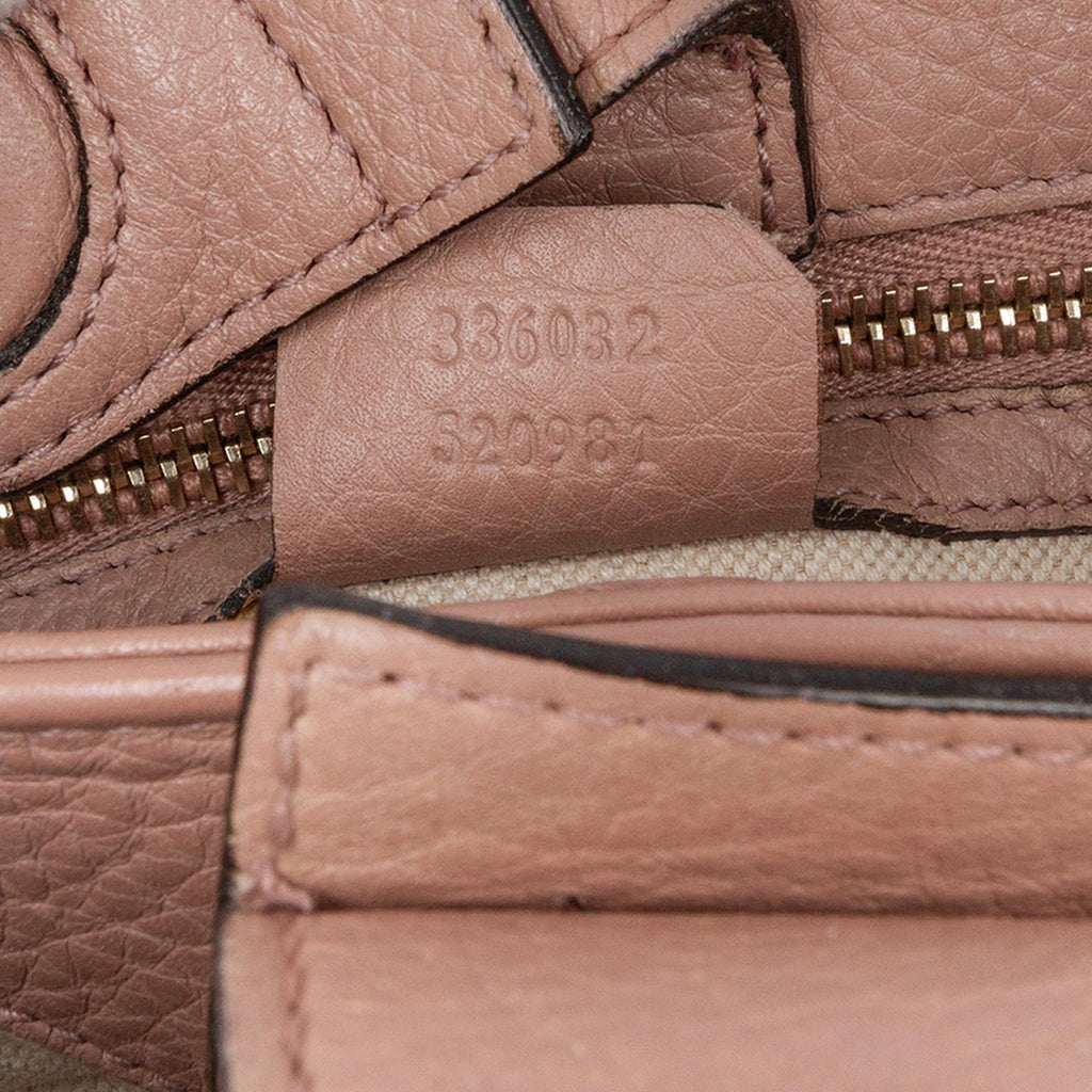 Gucci Small Calfskin Bamboo Shopper Satchel
