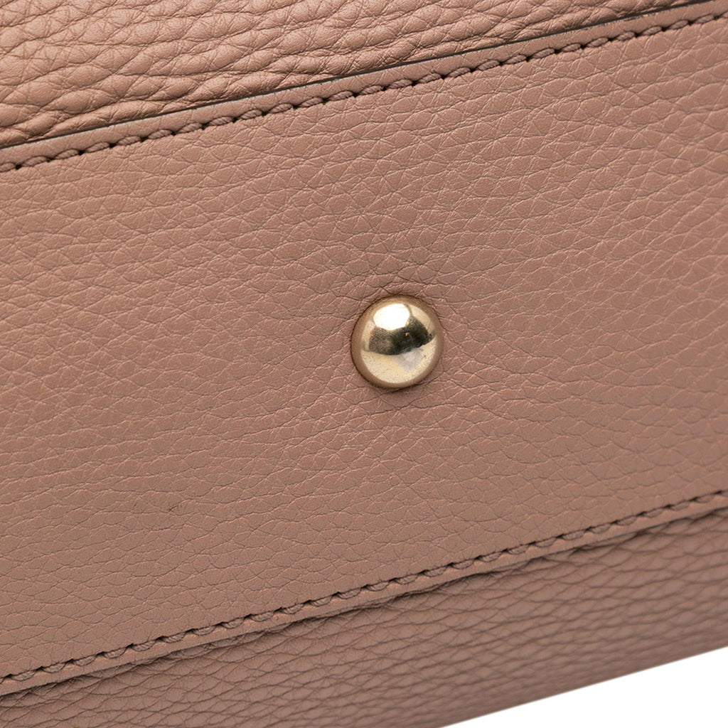 Gucci Small Calfskin Bamboo Shopper Satchel