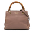 Gucci Small Calfskin Bamboo Shopper Satchel
