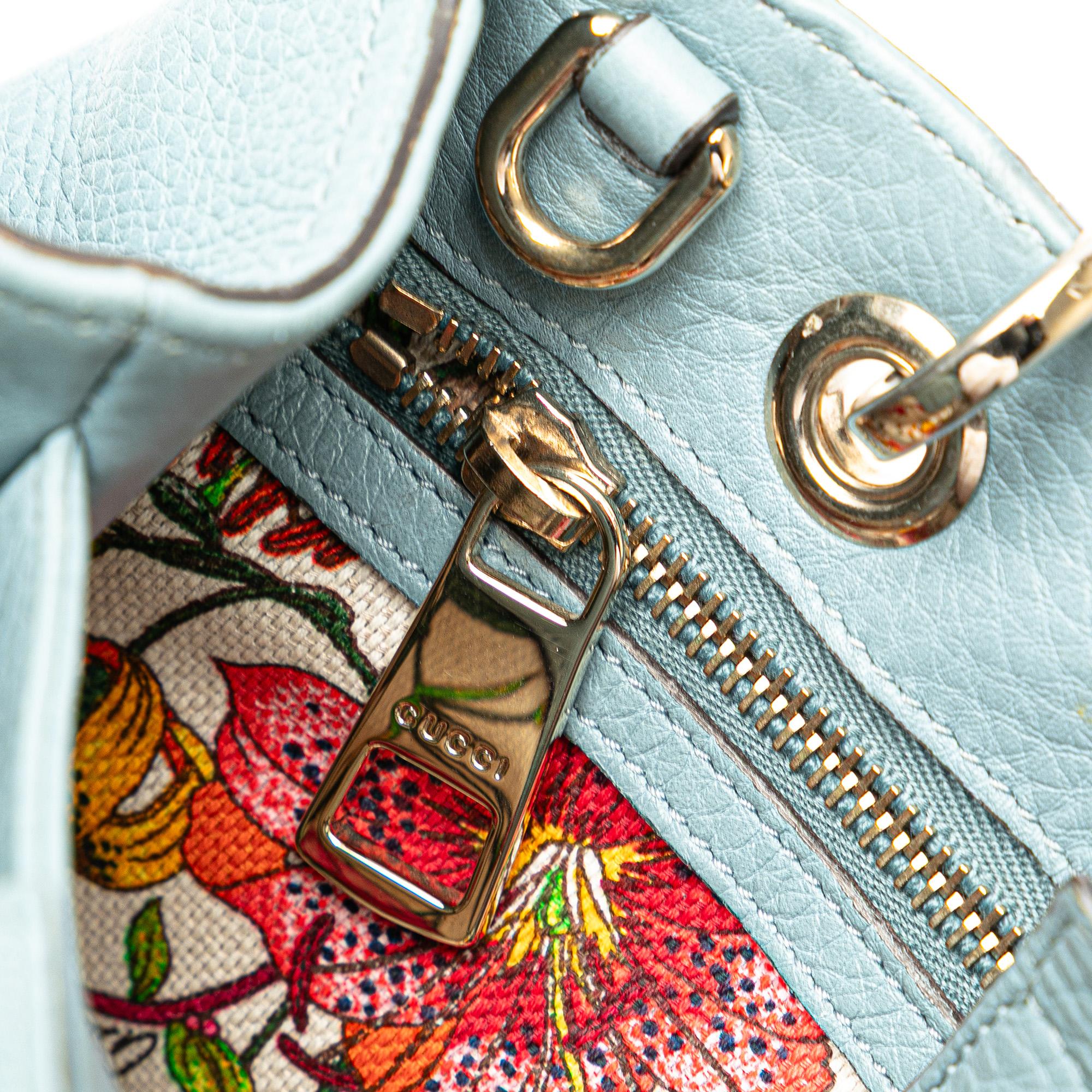 Gucci Small Calfskin Bamboo Shopper Satchel